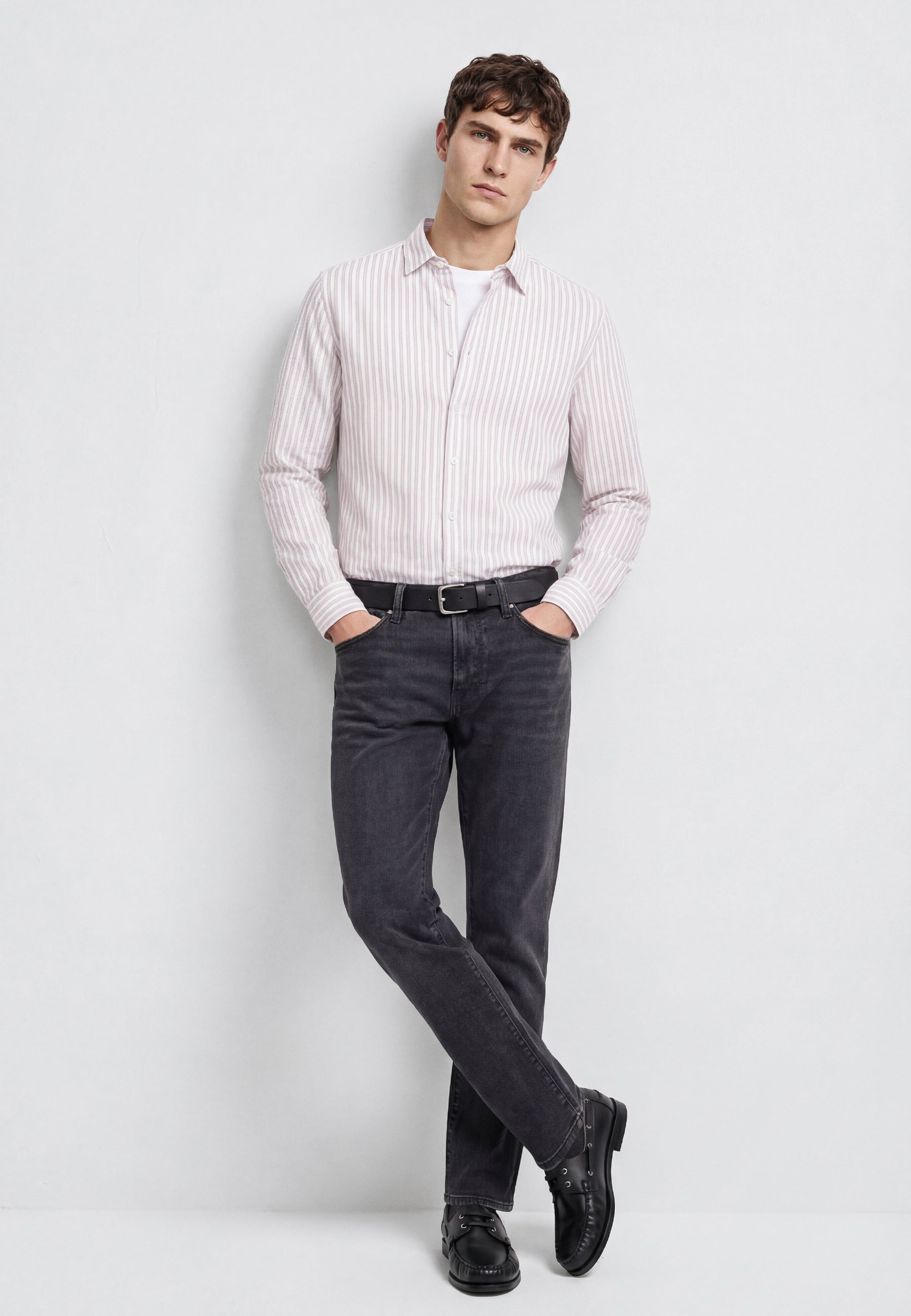 Stripe Shirt in Falcon Stripe Shirts Mavi