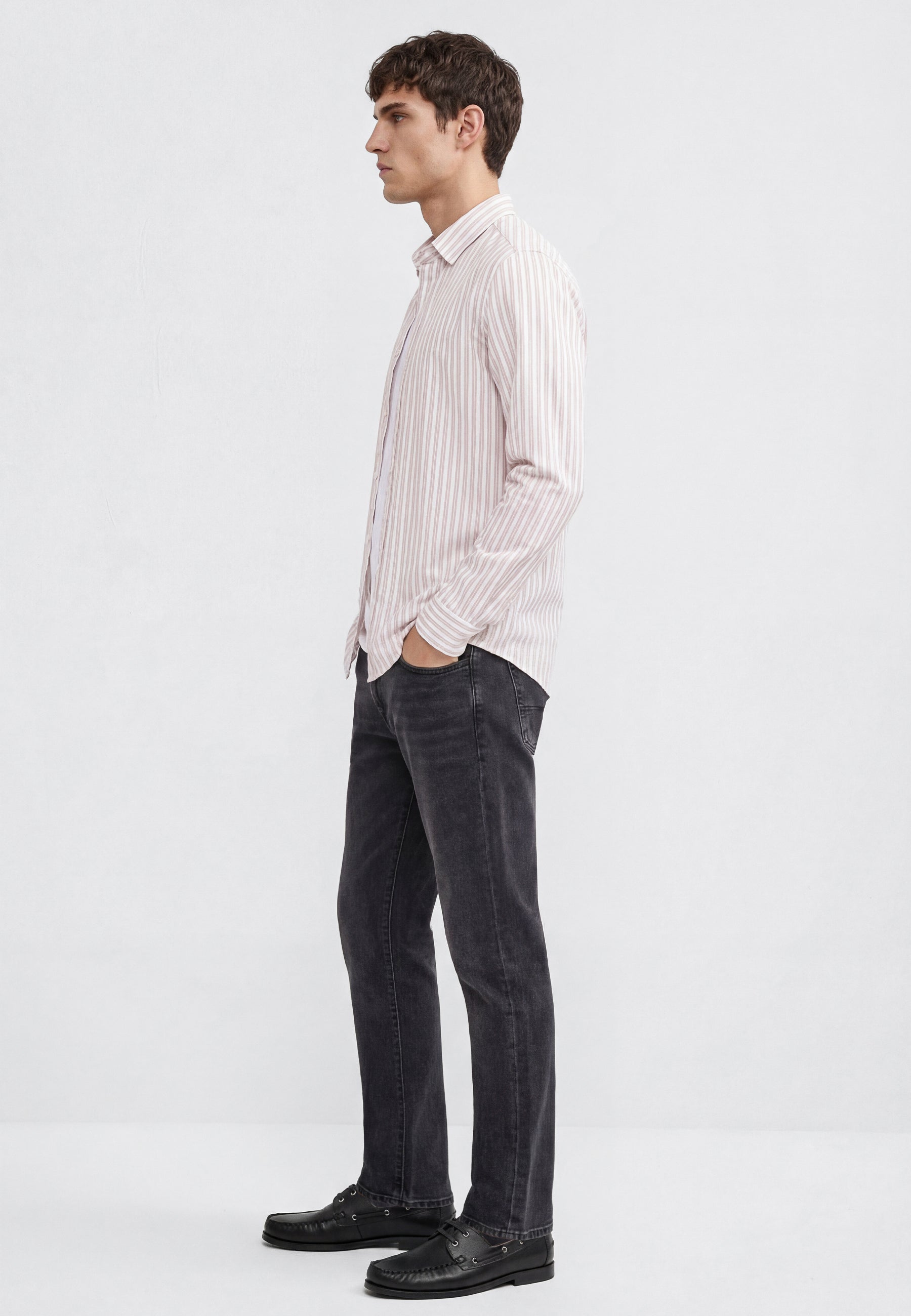 Stripe Shirt in Falcon Stripe Shirts Mavi