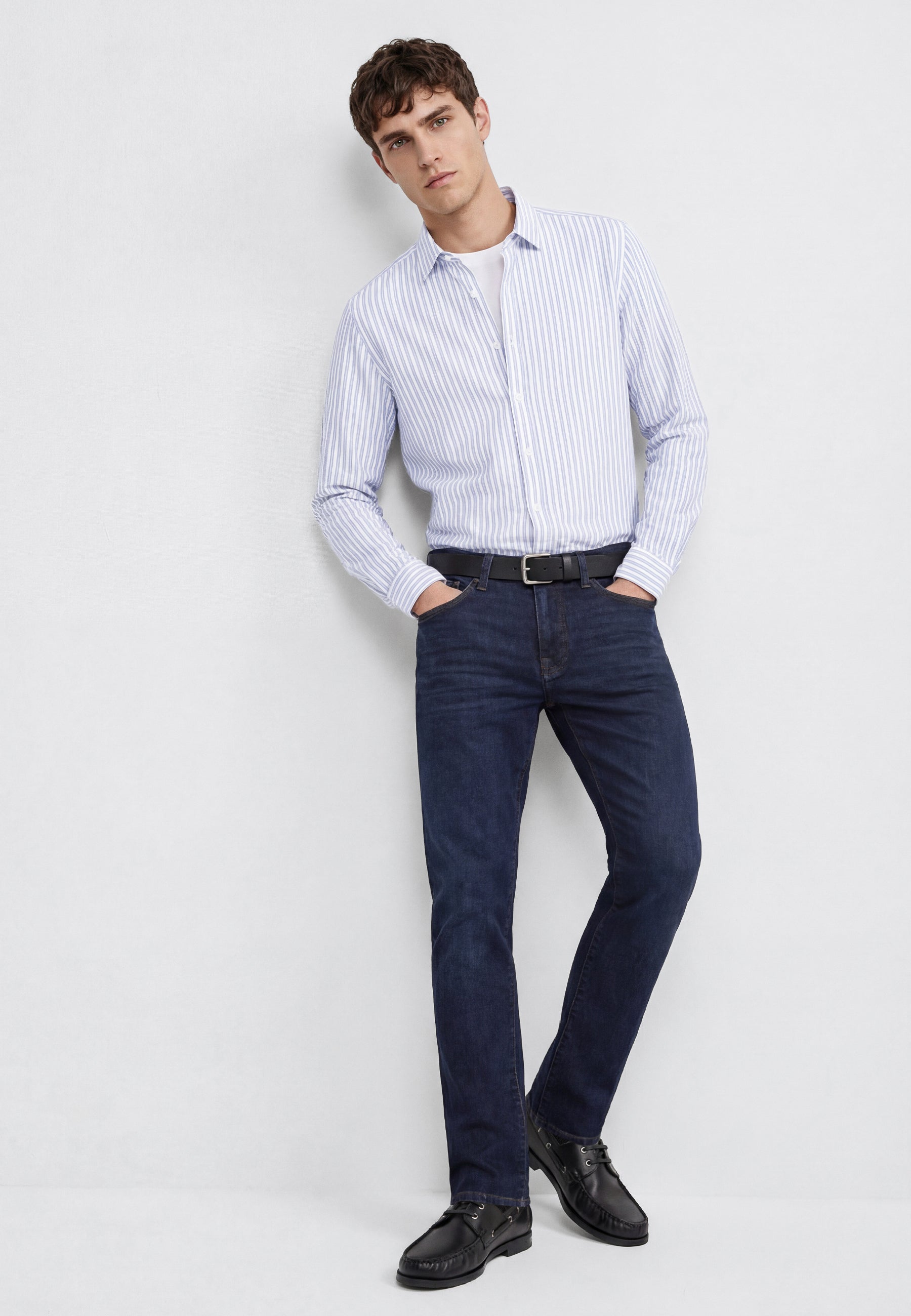 Striped shirt in vintage indigo Stripe shirts Mavi