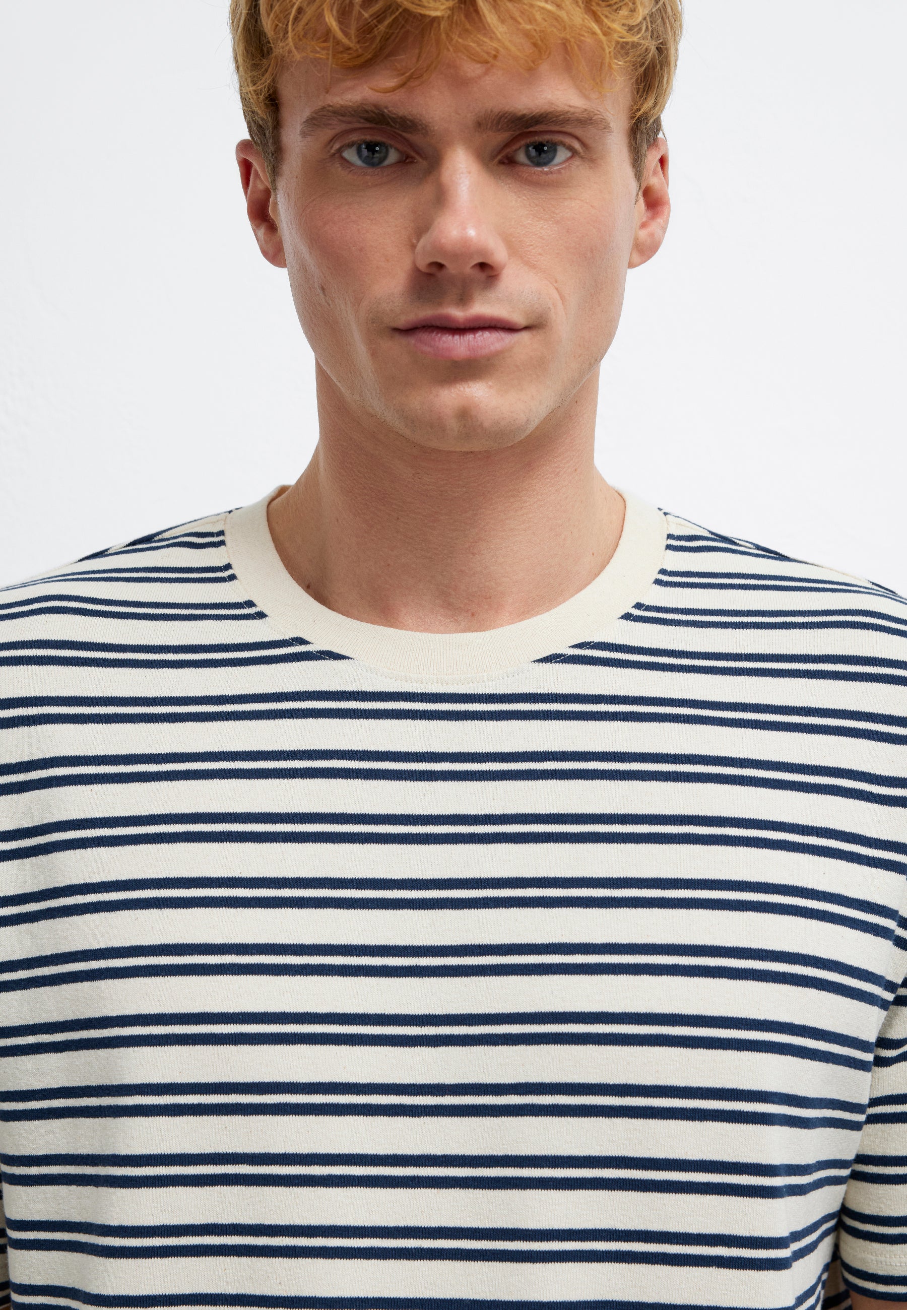 Stripe Tee in Total Eclipse T-Shirts Mavi