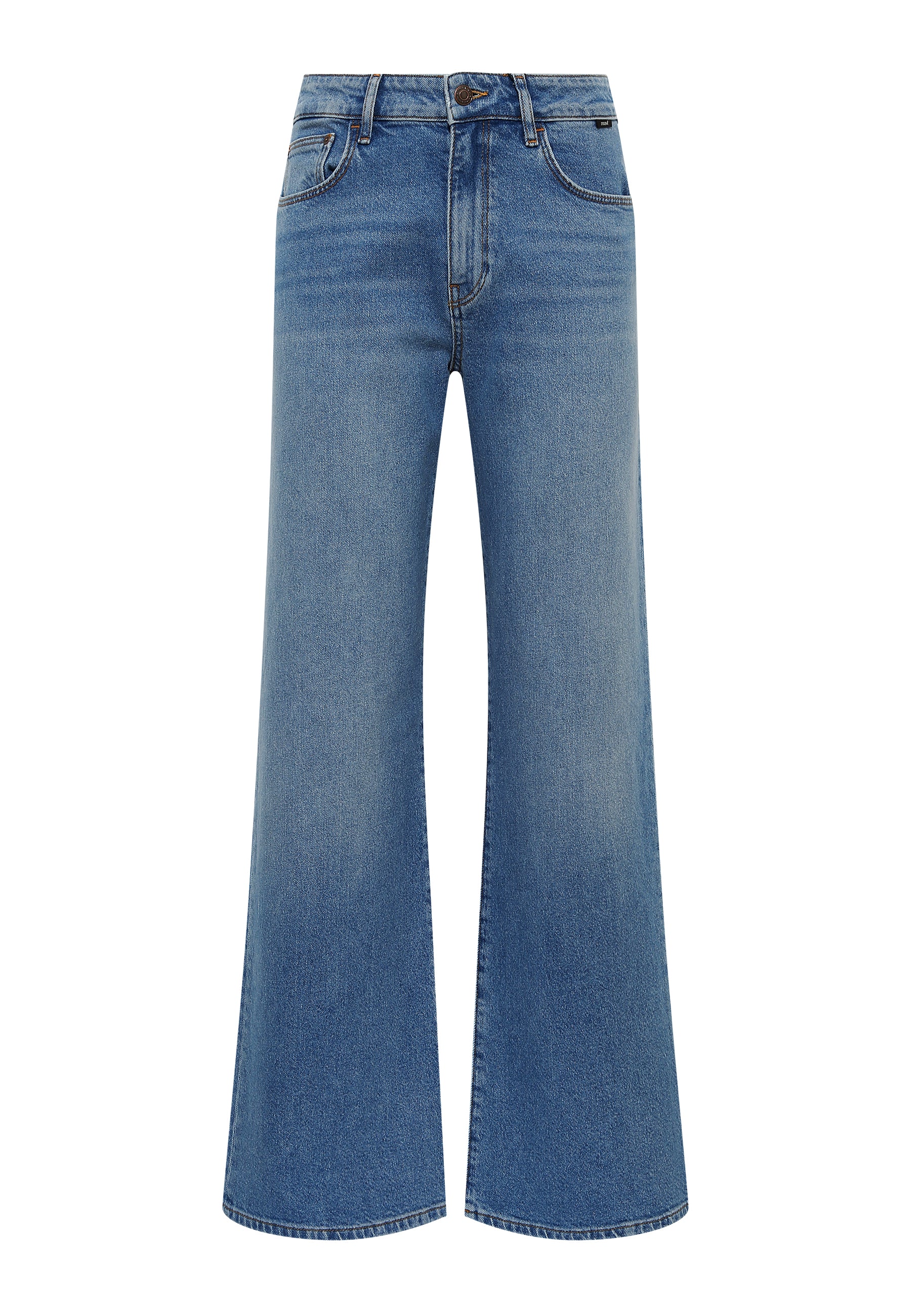 Malibu in Mid Indigo Brushed 90s Jeans Mavi