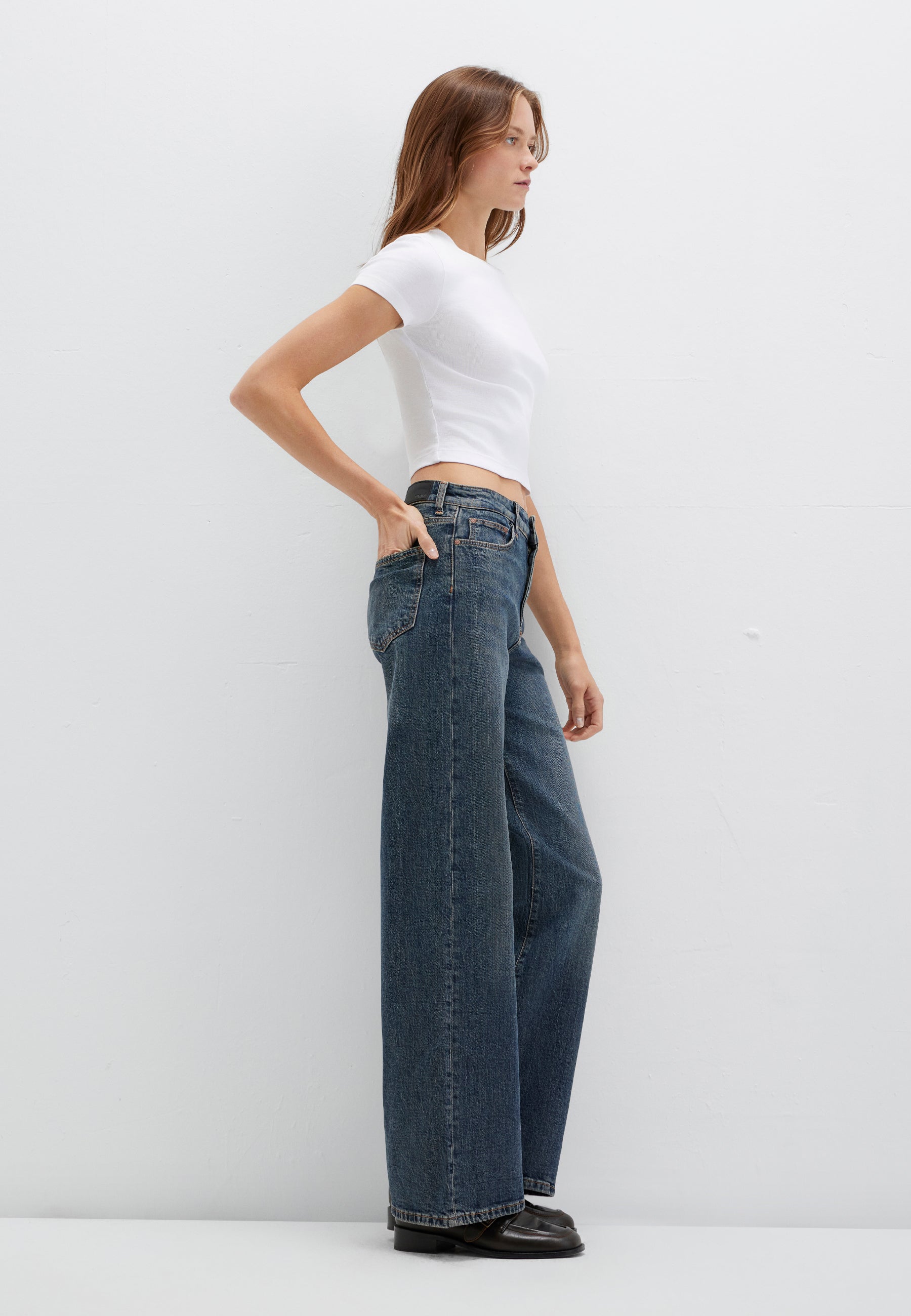 Malibu in Dark Vintage 90S Jeans Mavi