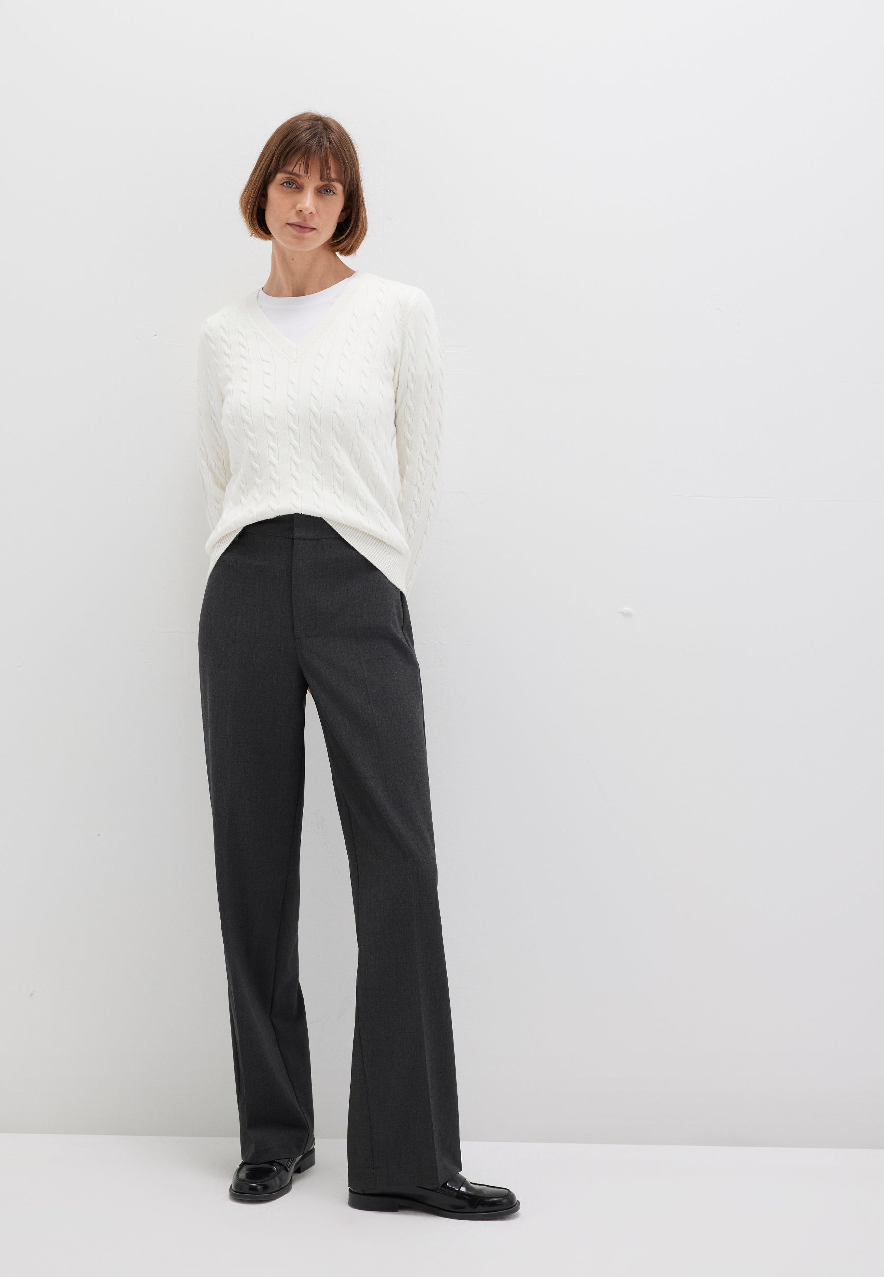 Woven Pant in Anthracite Melange Pants Mavi