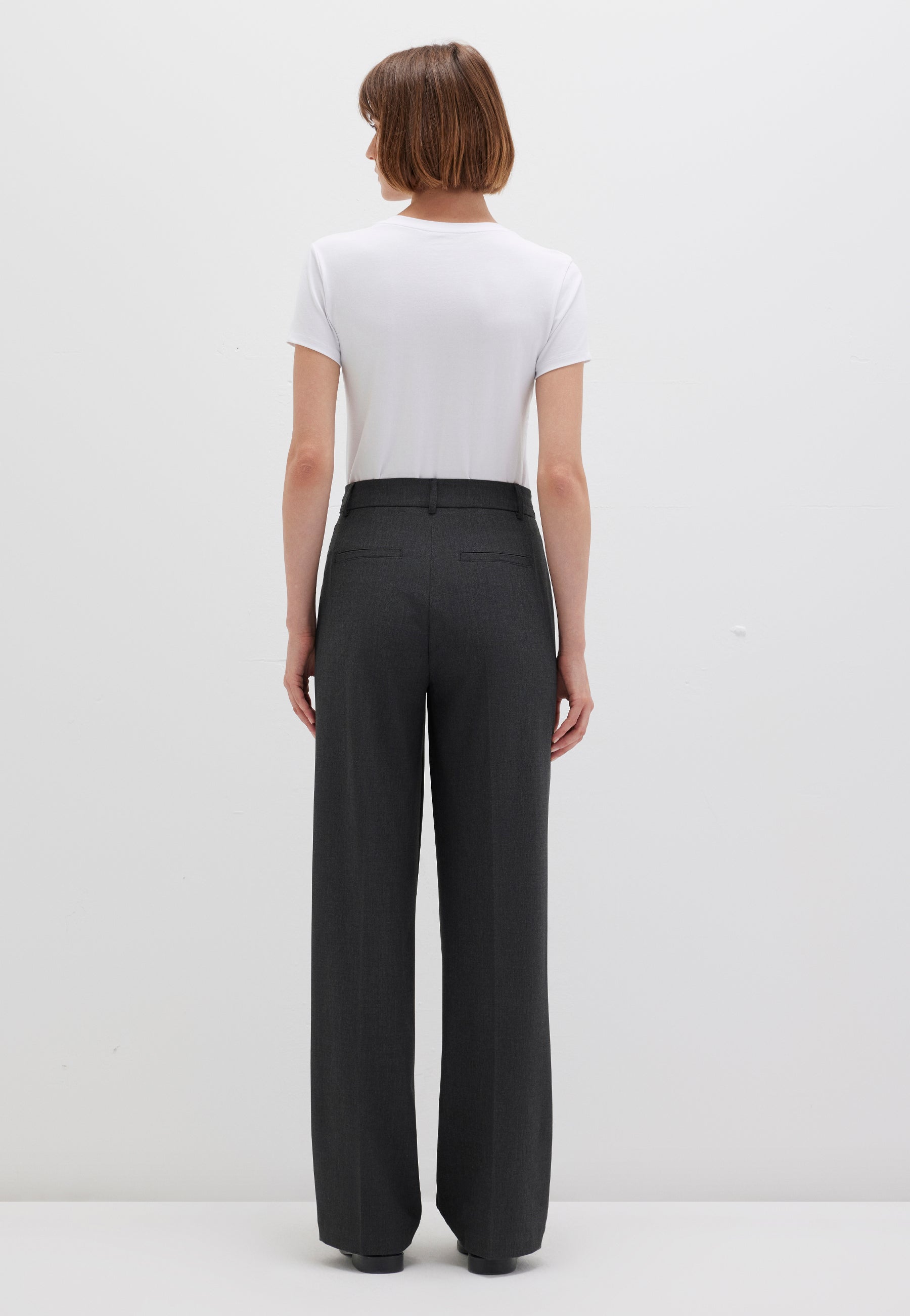 Woven Pant in Anthracite Melange Pants Mavi