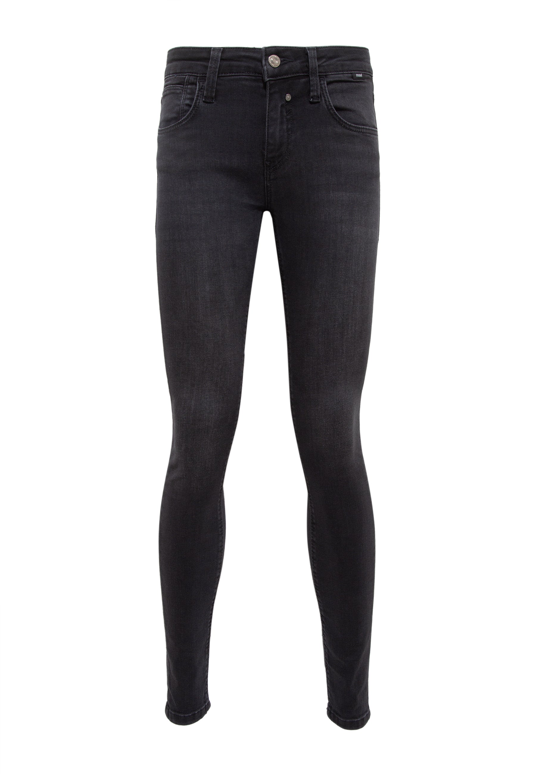 Adriana in Smoke Brushed Stretch Jeans Mavi