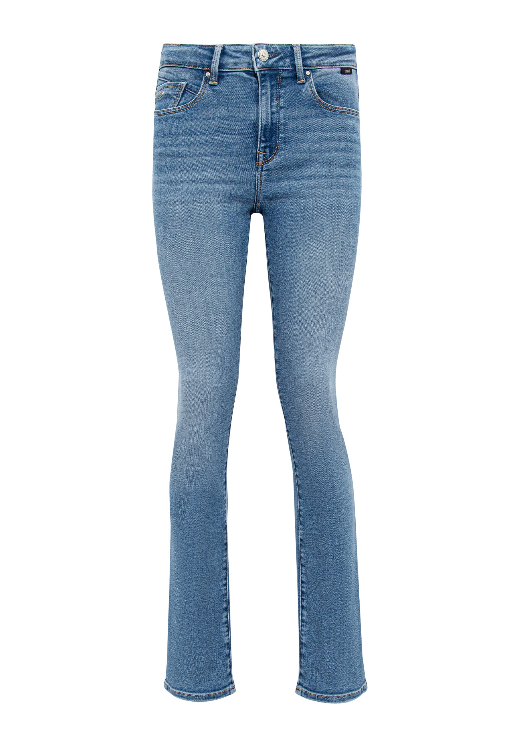 Kendra in Lt Brushed Super Shape Jeans Mavi