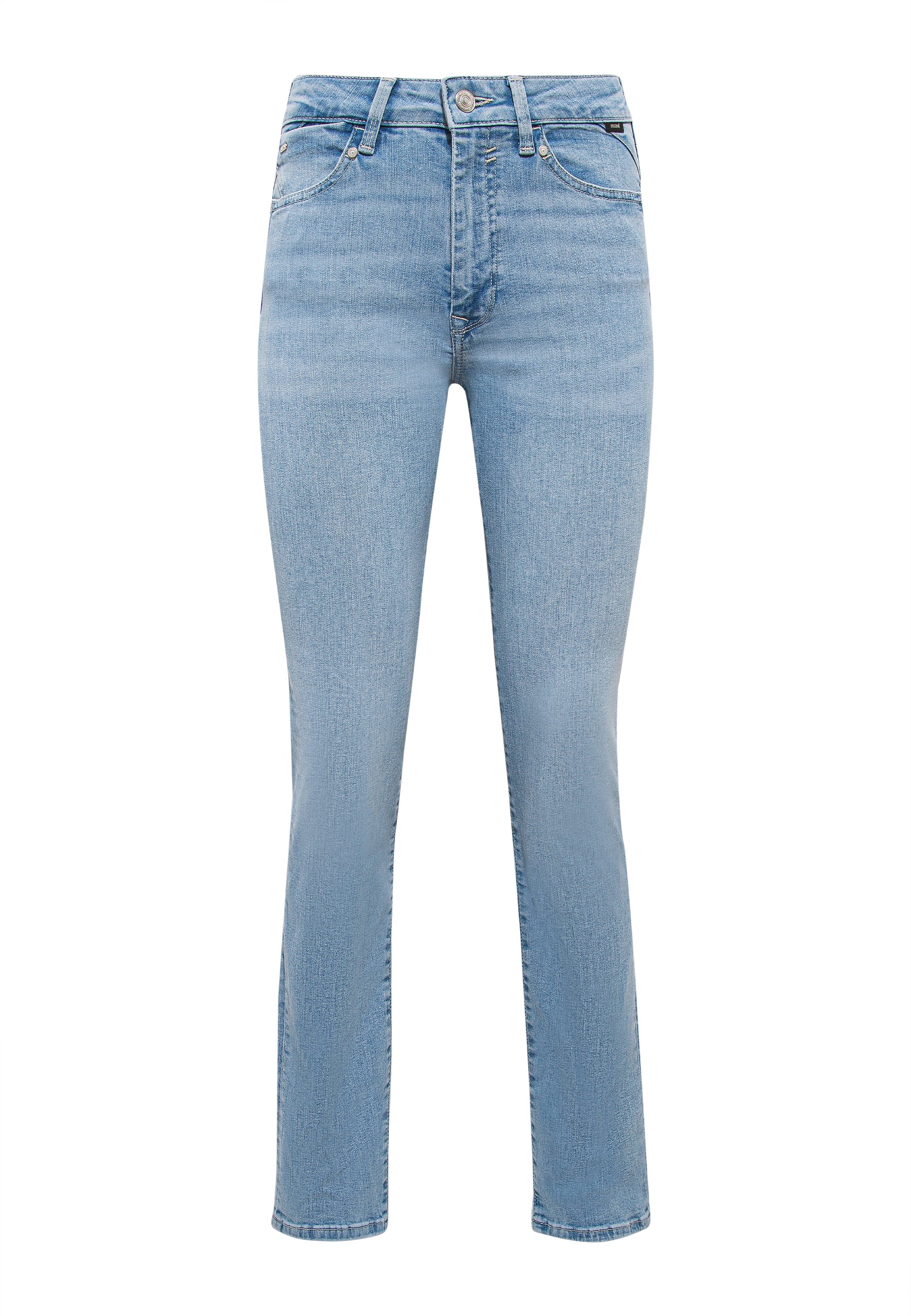 Kendra in Lt Brushed Glam Jeans Mavi