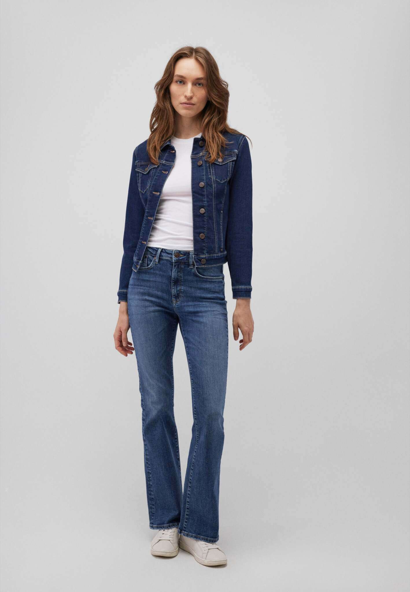 Daisy in Ink Shaded Sporty Jackets Mavi