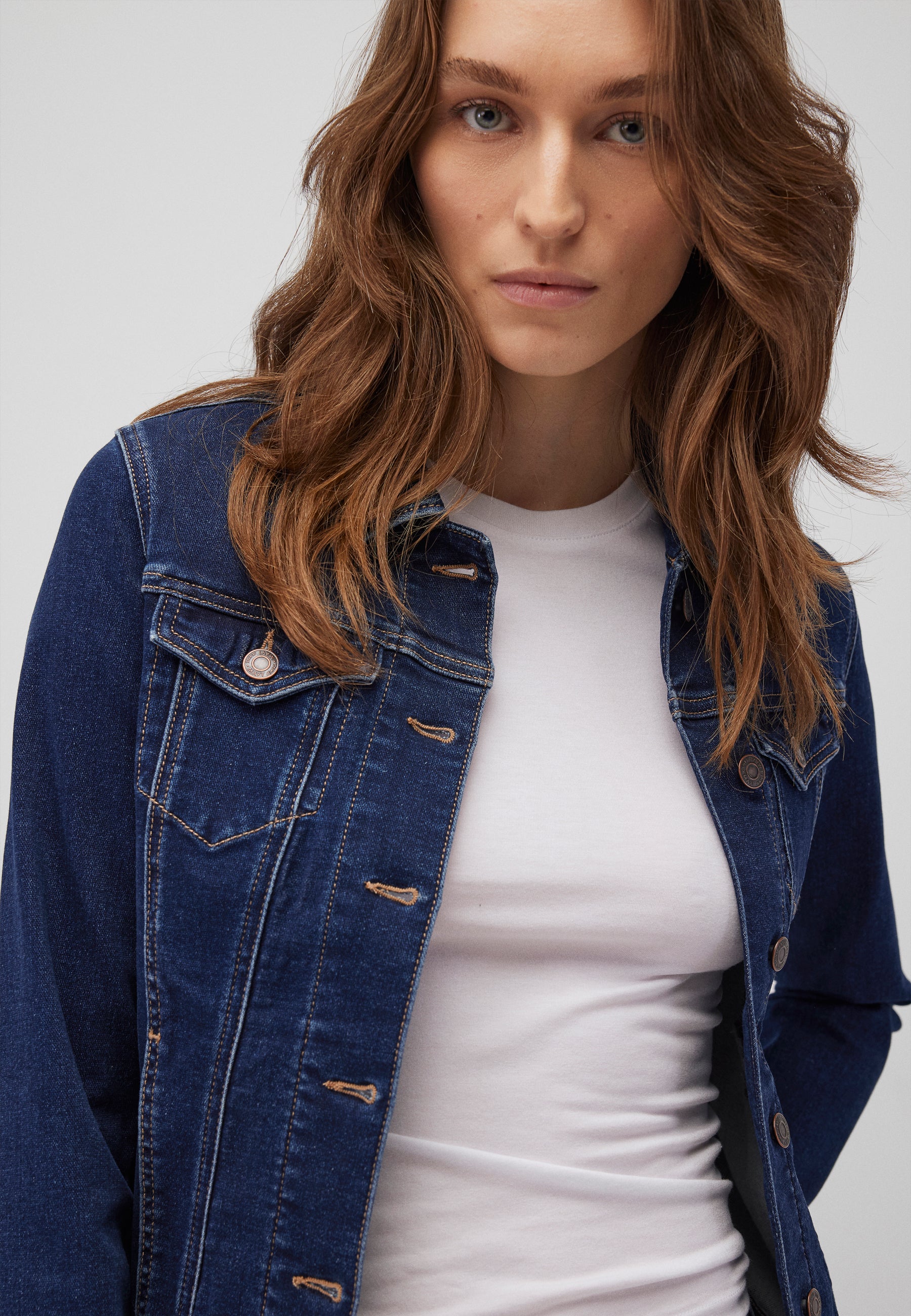 Daisy in Ink Shaded Sporty Jackets Mavi