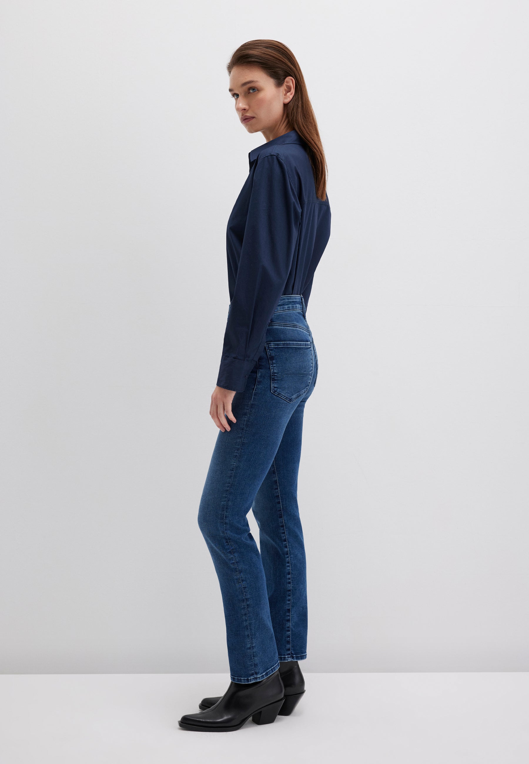 Long Sleeve Shirt in Navy Blazer Shirts Mavi
