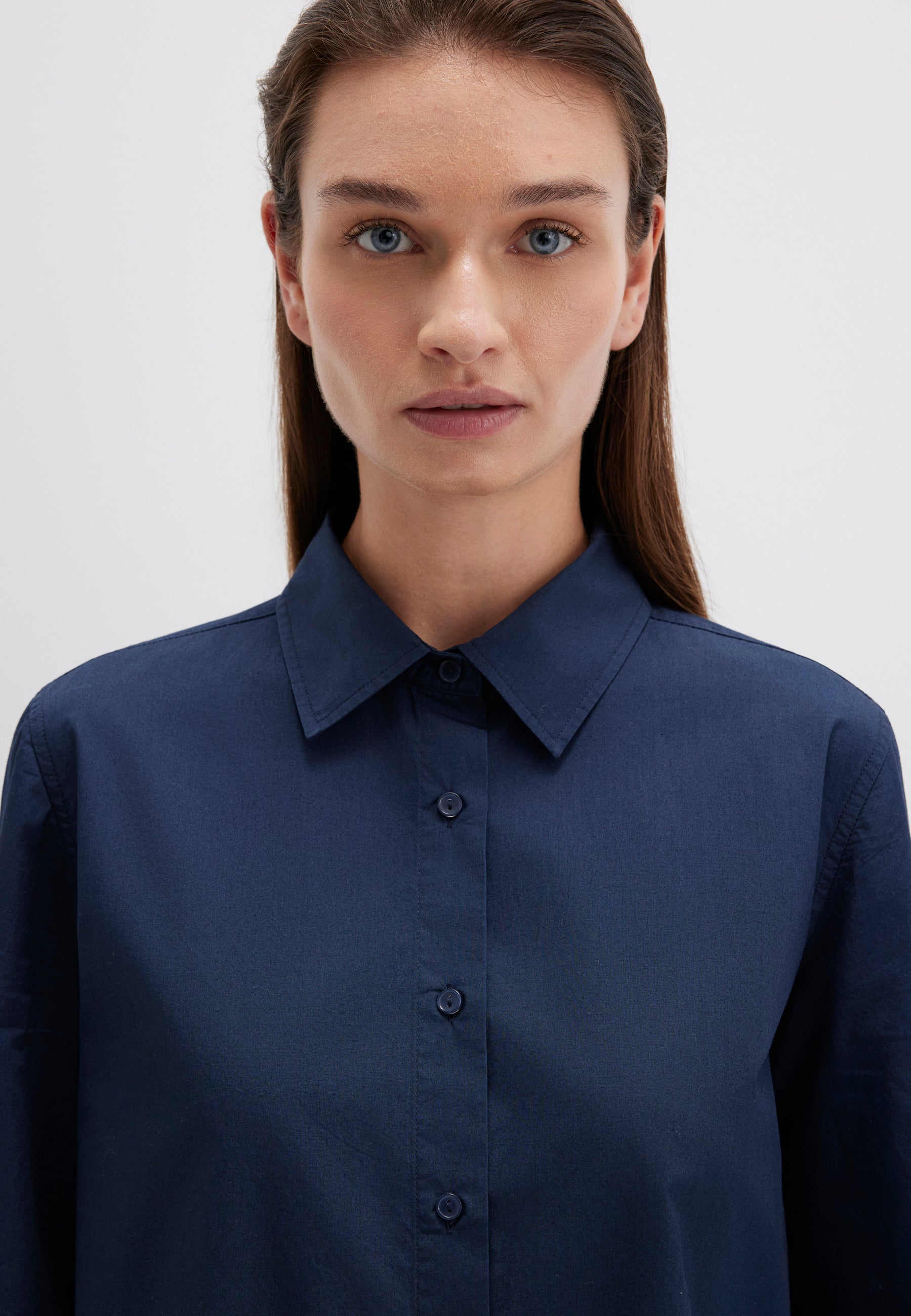 Long Sleeve Shirt in Navy Blazer Shirts Mavi