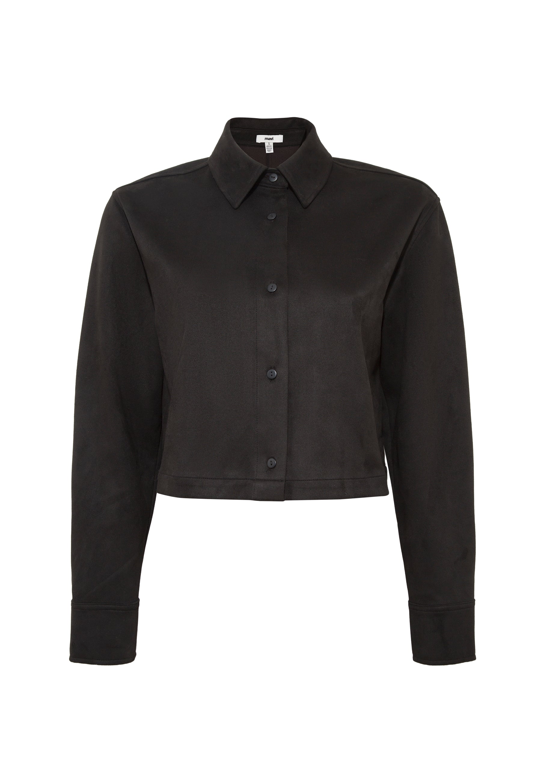 Long Sleeve Woven Shirt in Black Shirts Mavi