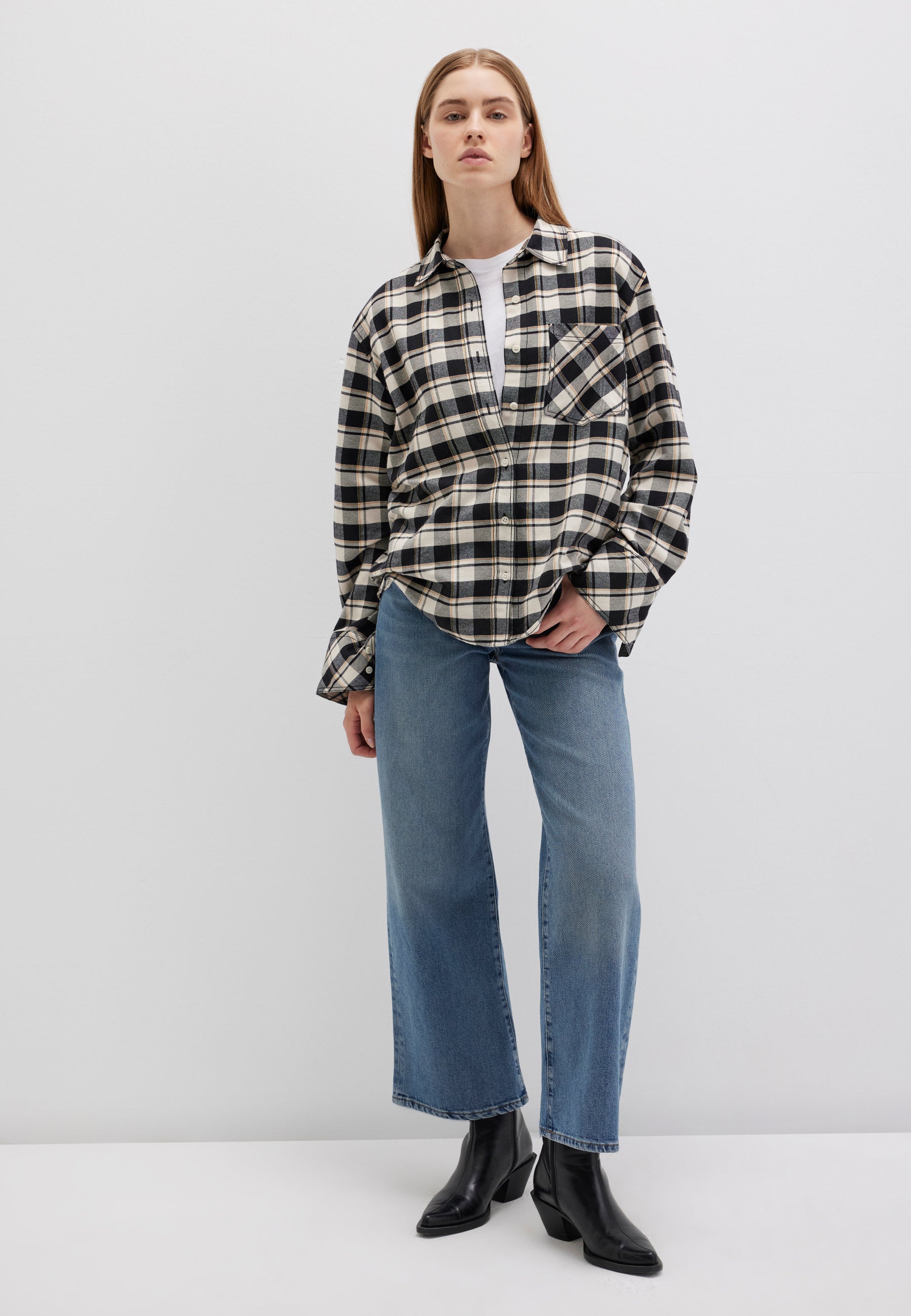 Woven Shirt in Brown Check