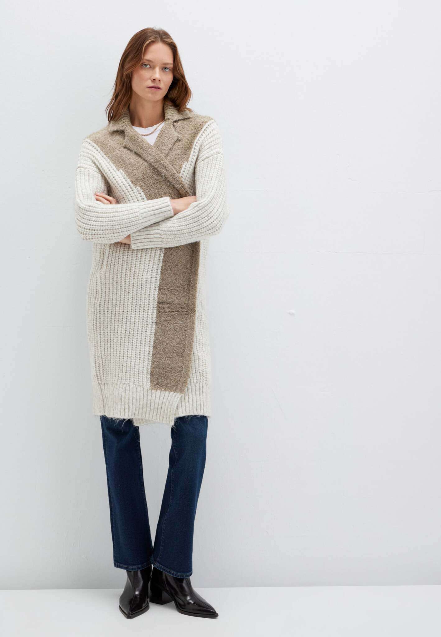 Cardigan in Silver Sage Stripe Cardigans Mavi