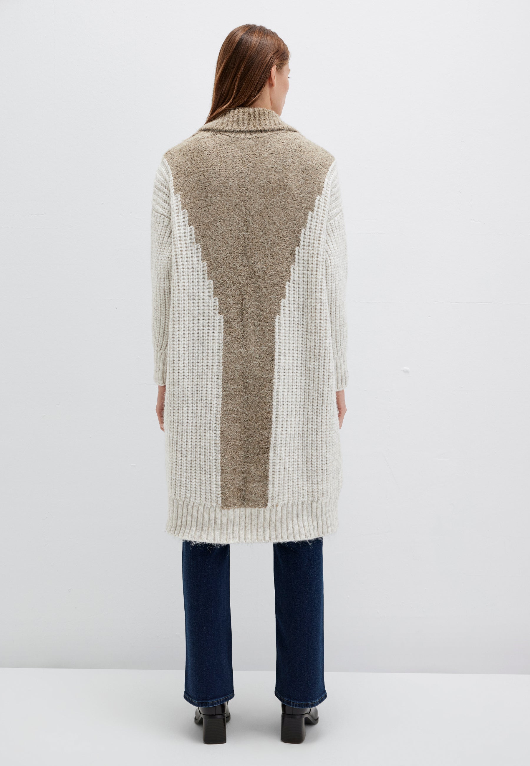 Cardigan in Silver Sage Stripe Cardigans Mavi