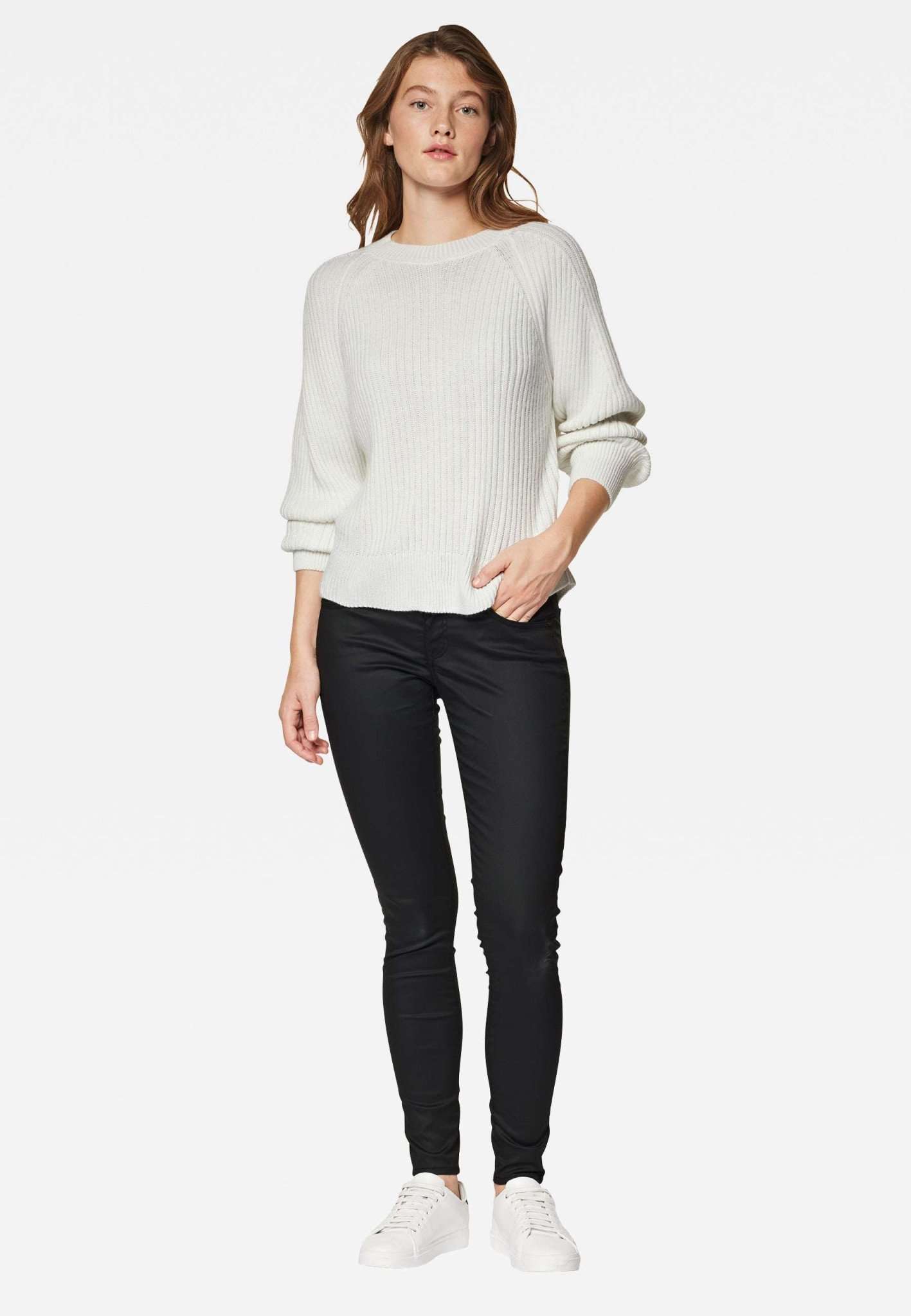 Crew neck sweater in tofu sweater Mavi