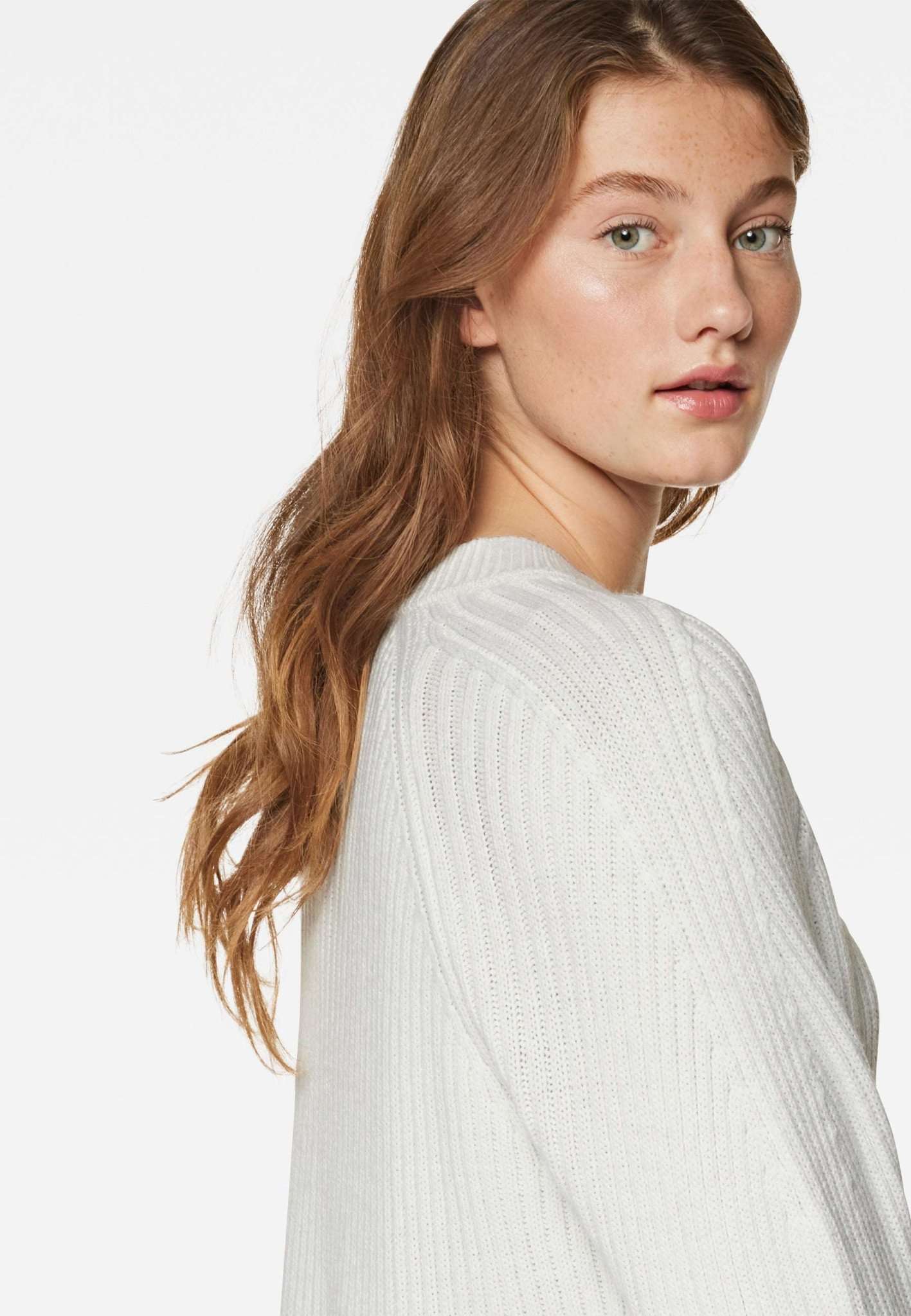 Crew neck sweater in tofu sweater Mavi