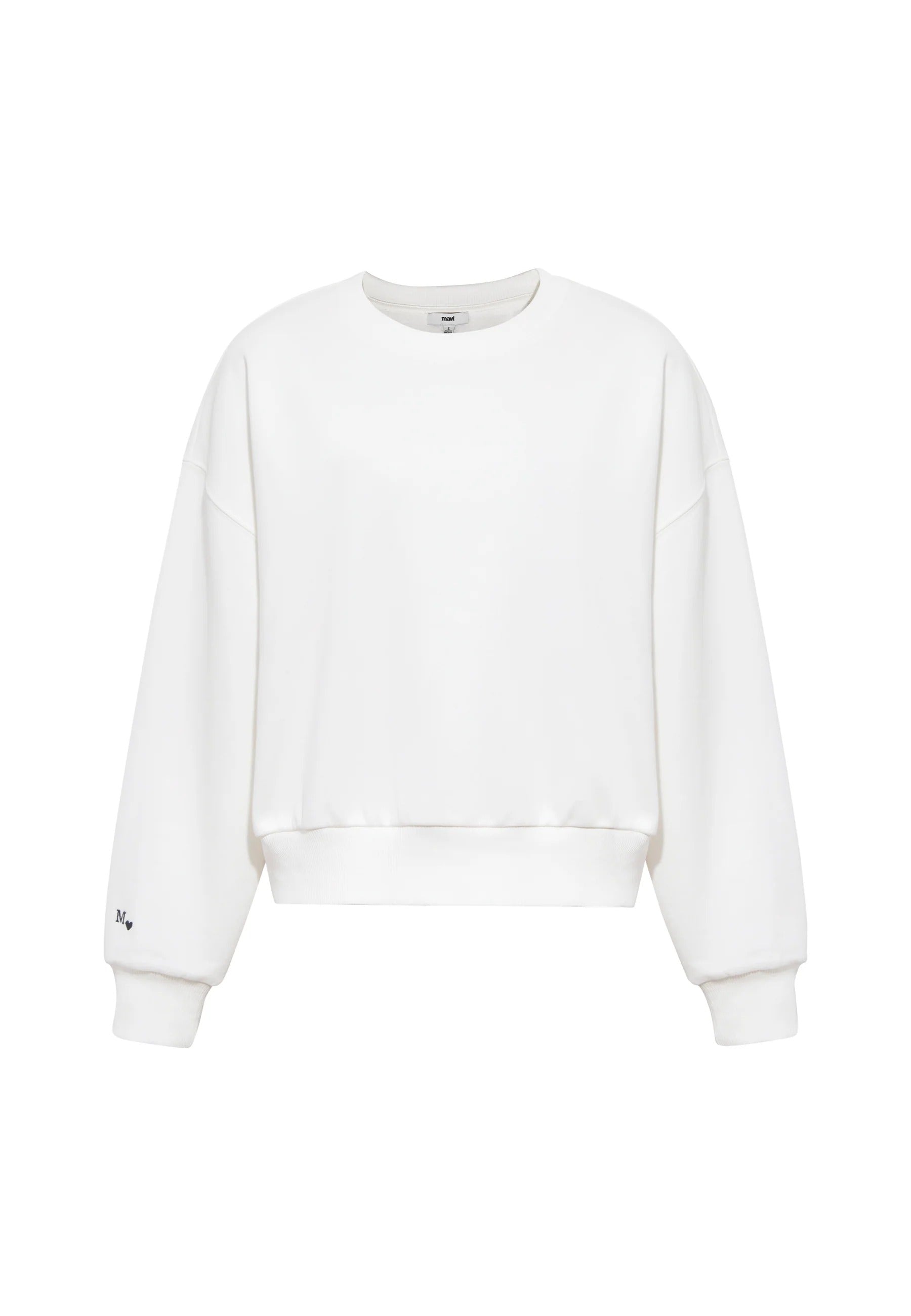 Crew Neck Sweatshirt in Antique White