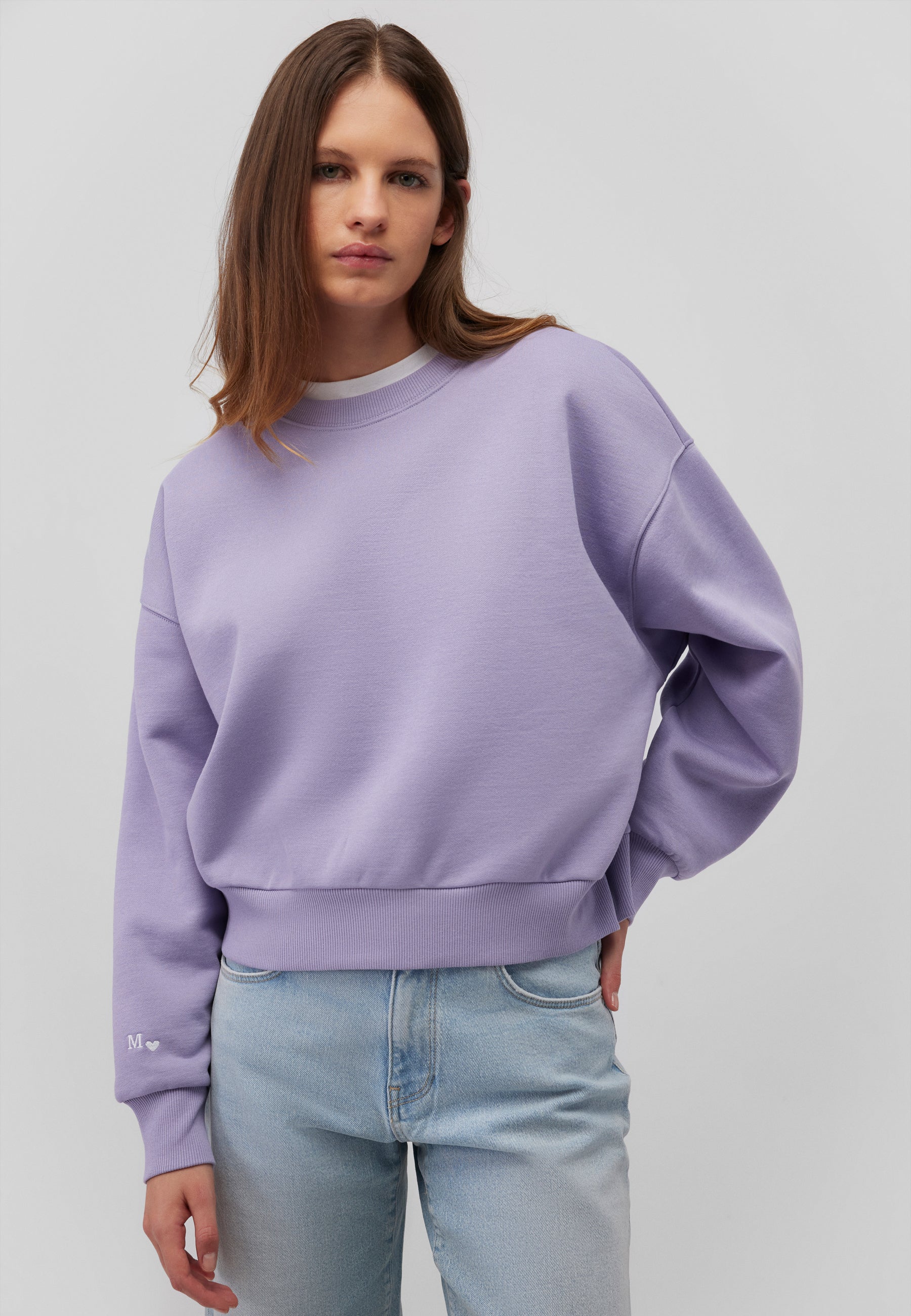 Crew neck sweatshirt in Wisteria Sweatshirts Mavi