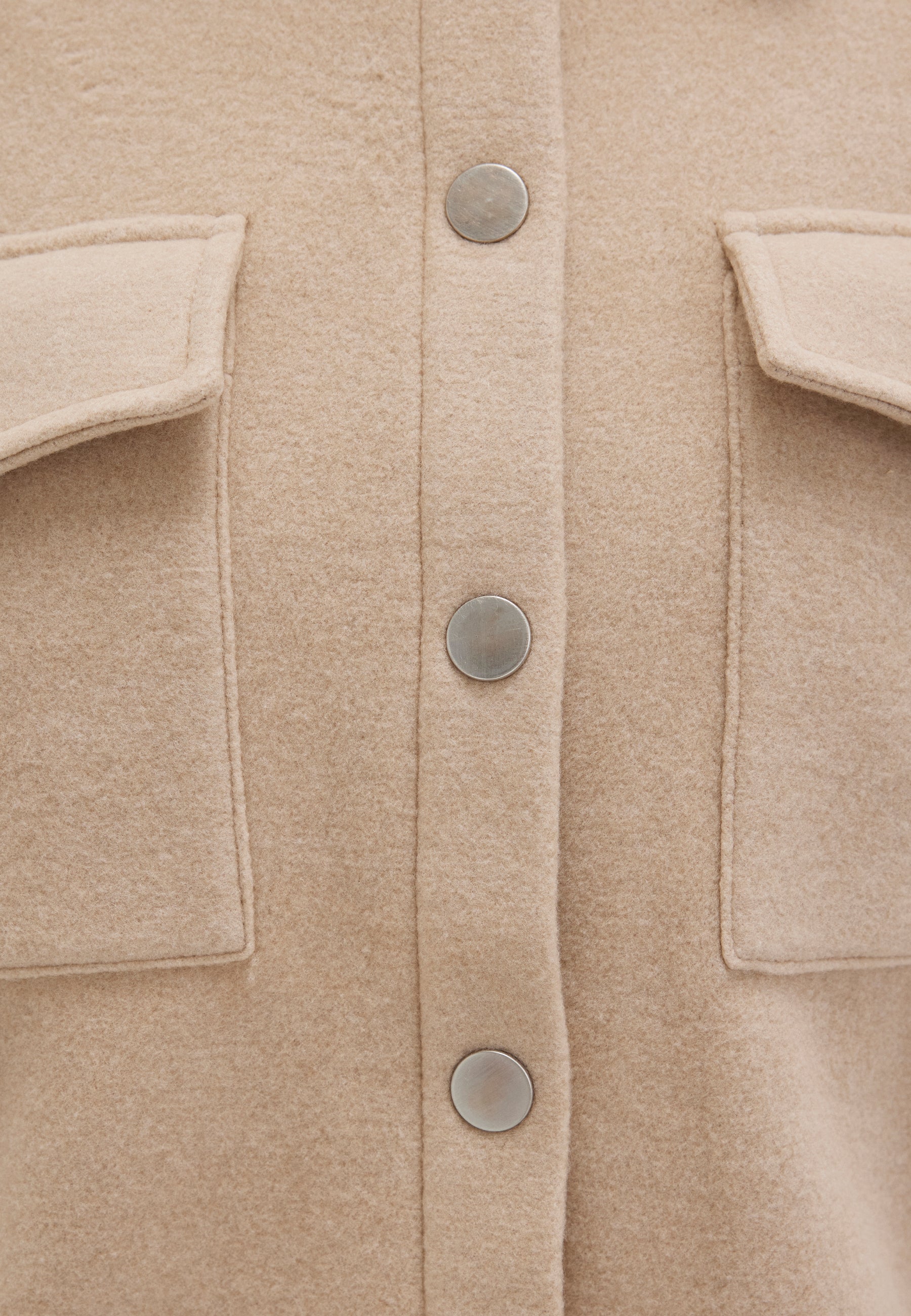 Button sweatshirt in Cobblestone Melange Jackets Mavi