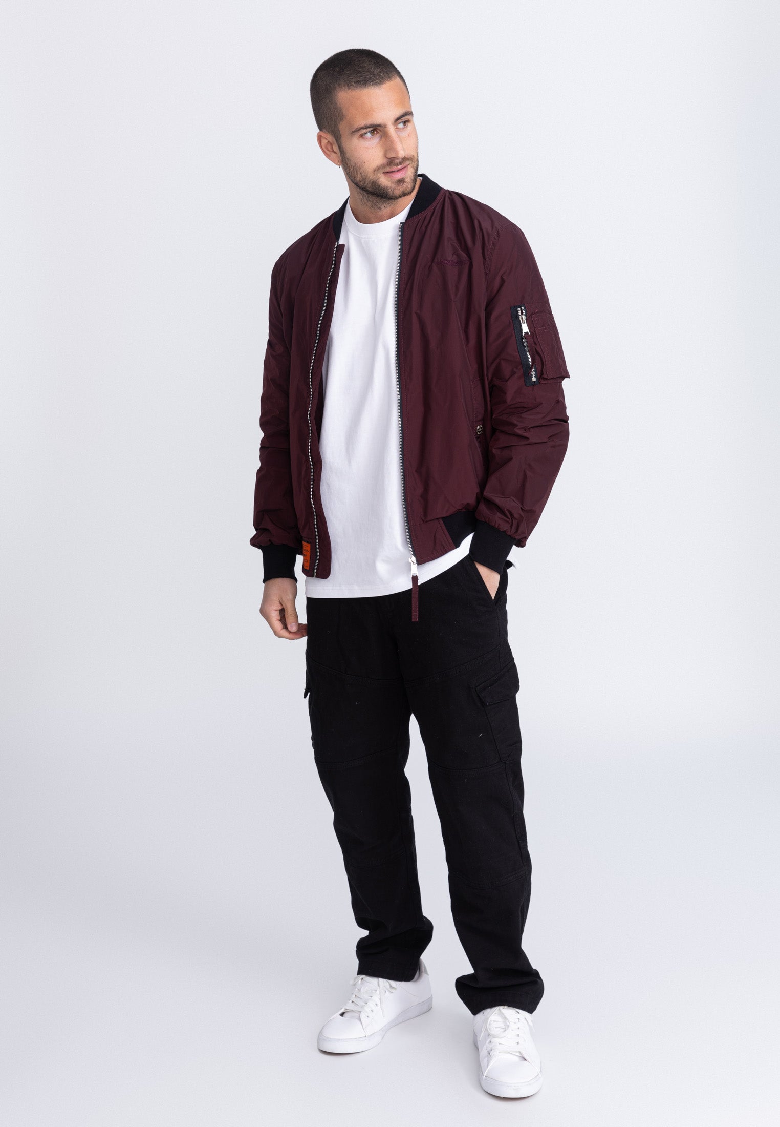 MA1 M Bomber jacket in Burgundy Jackets Bombers Original