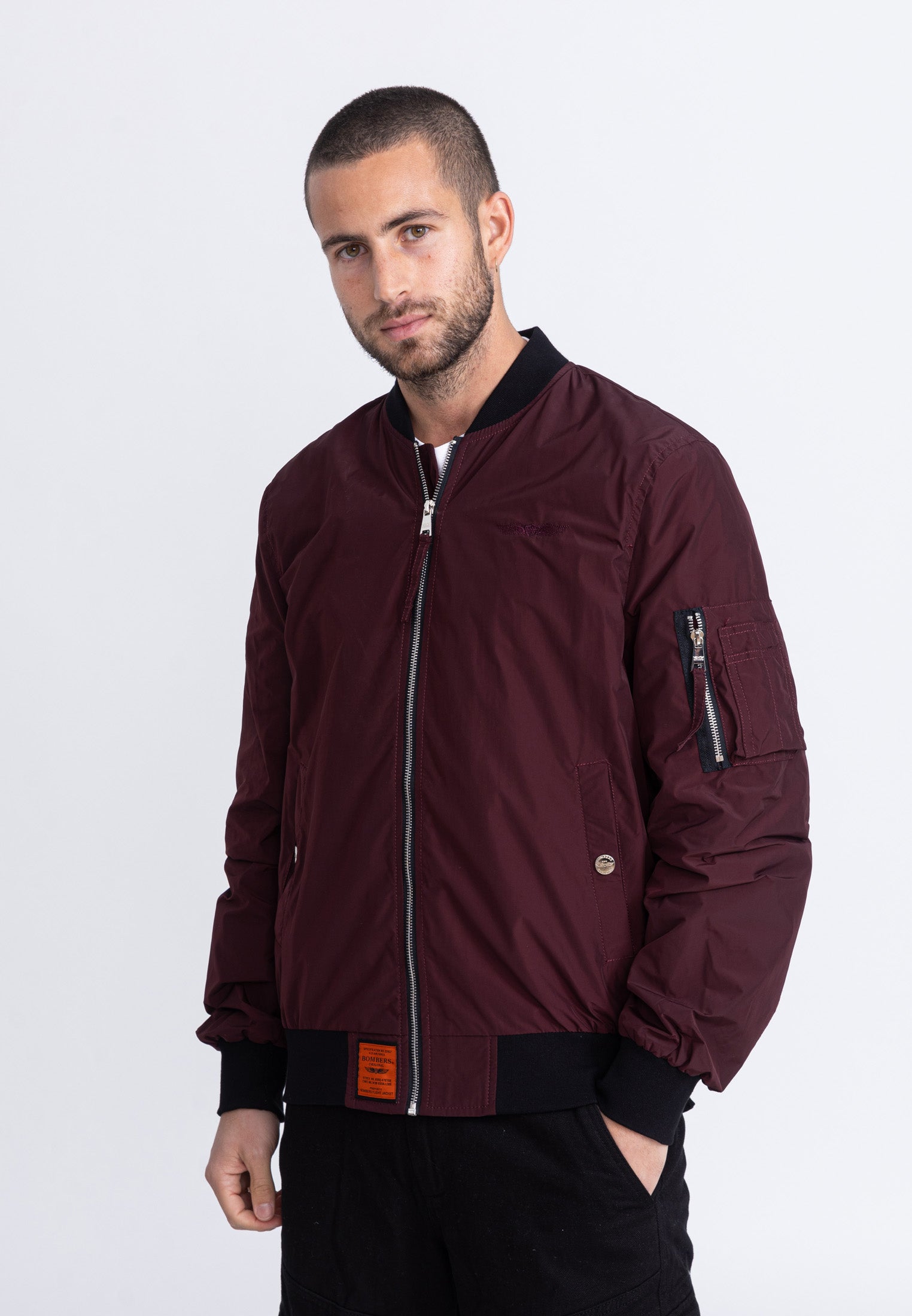 MA1 M Bomber jacket in Burgundy Jackets Bombers Original