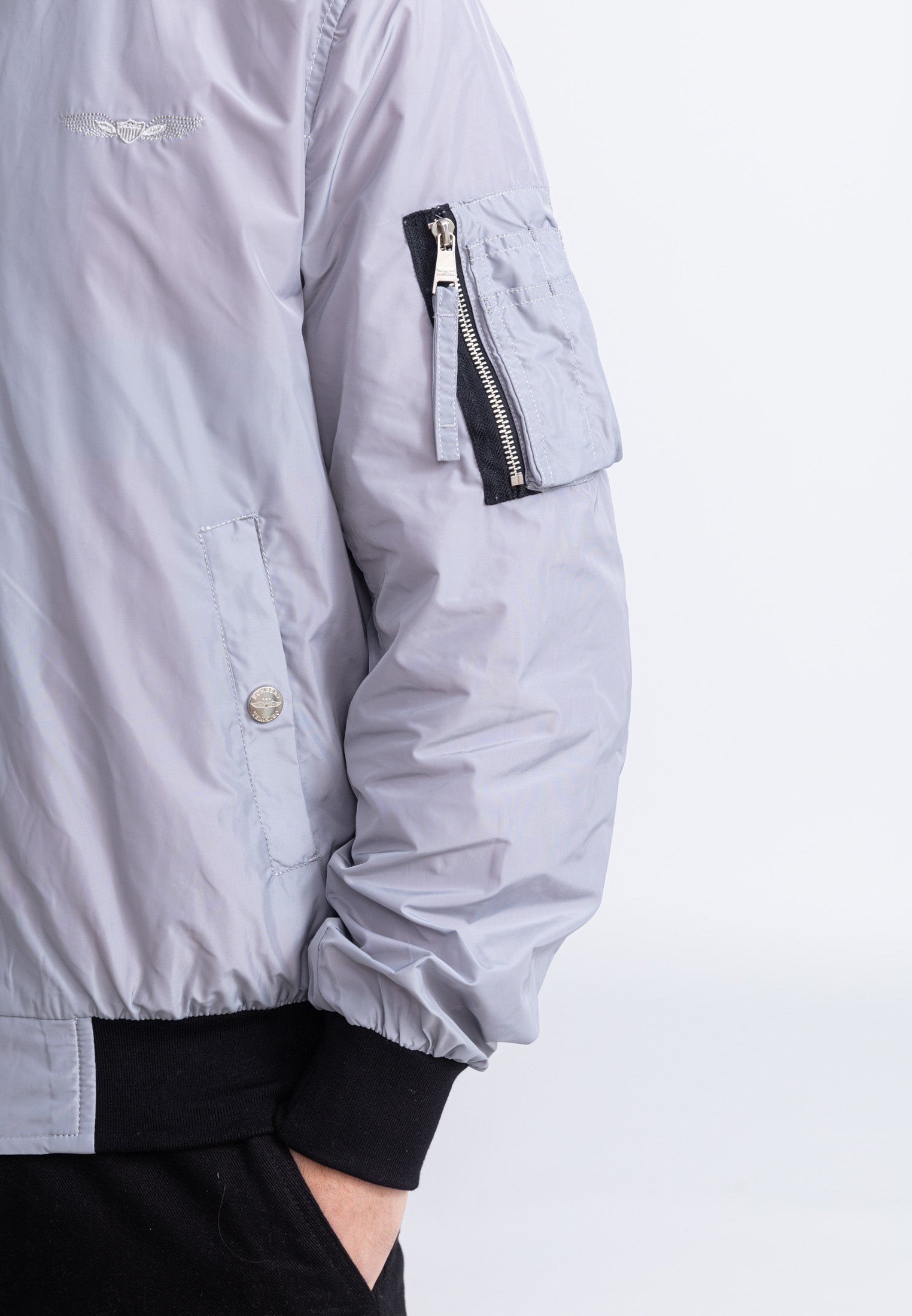 MA1 M bomber jacket in L.Grey Jackets Bombers Original