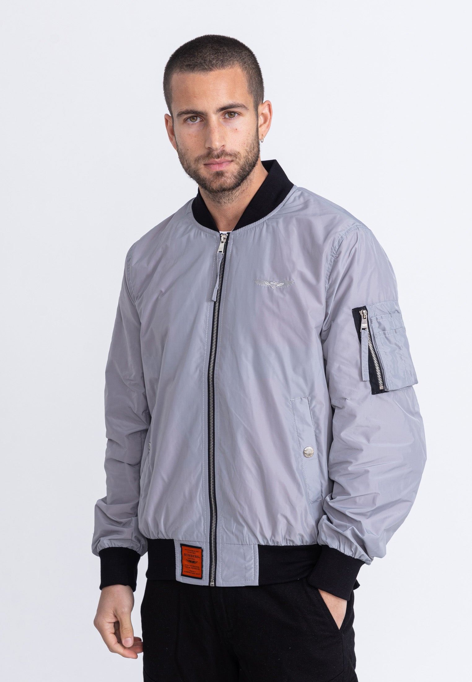 MA1 M bomber jacket in L.Grey Jackets Bombers Original