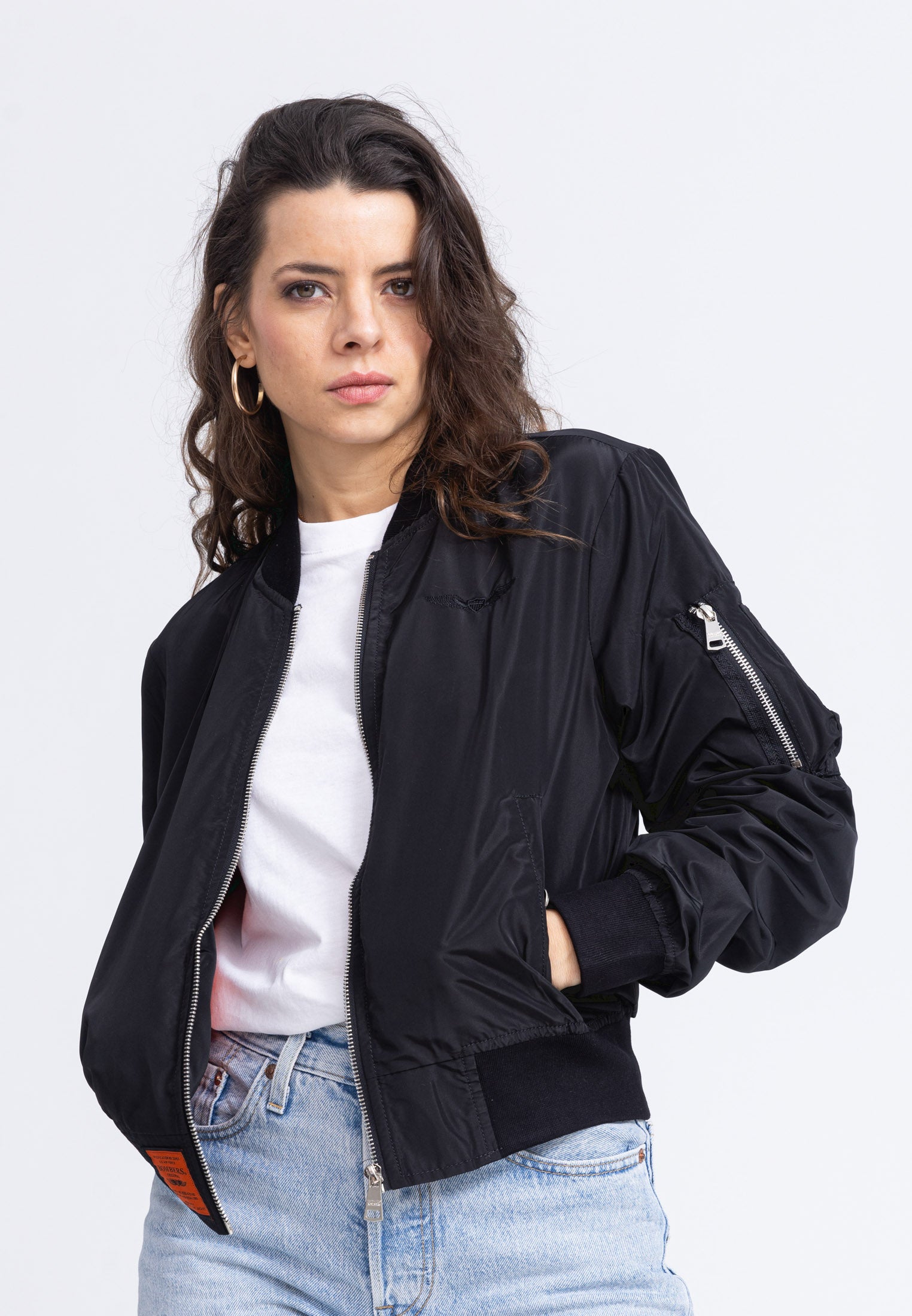 MA1 W Bomber Jacket in Black Jackets Bombers Original