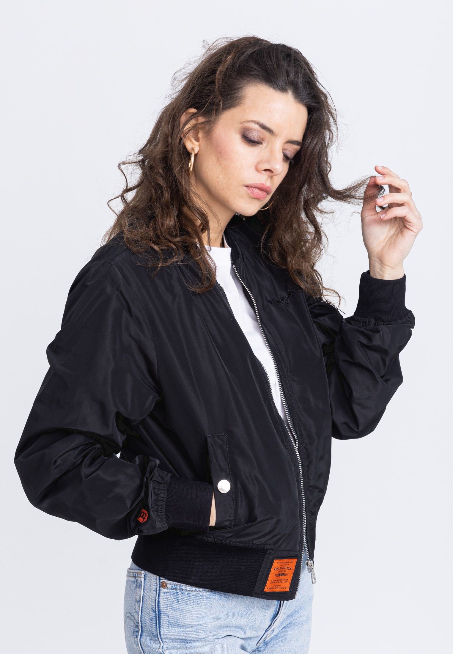 MA1 W Bomber Jacket in Black Jackets Bombers Original