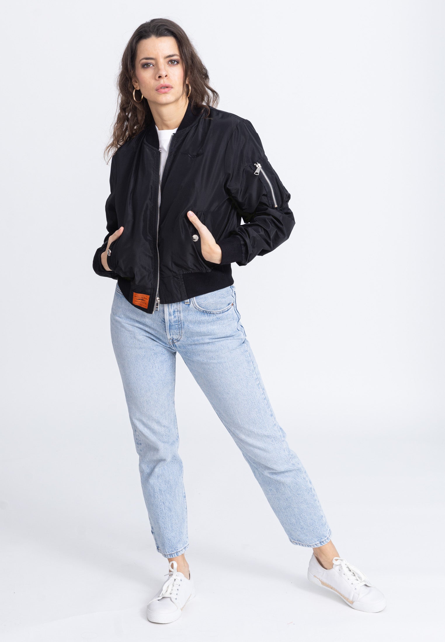 MA1 W Bomber Jacket in Black Jackets Bombers Original