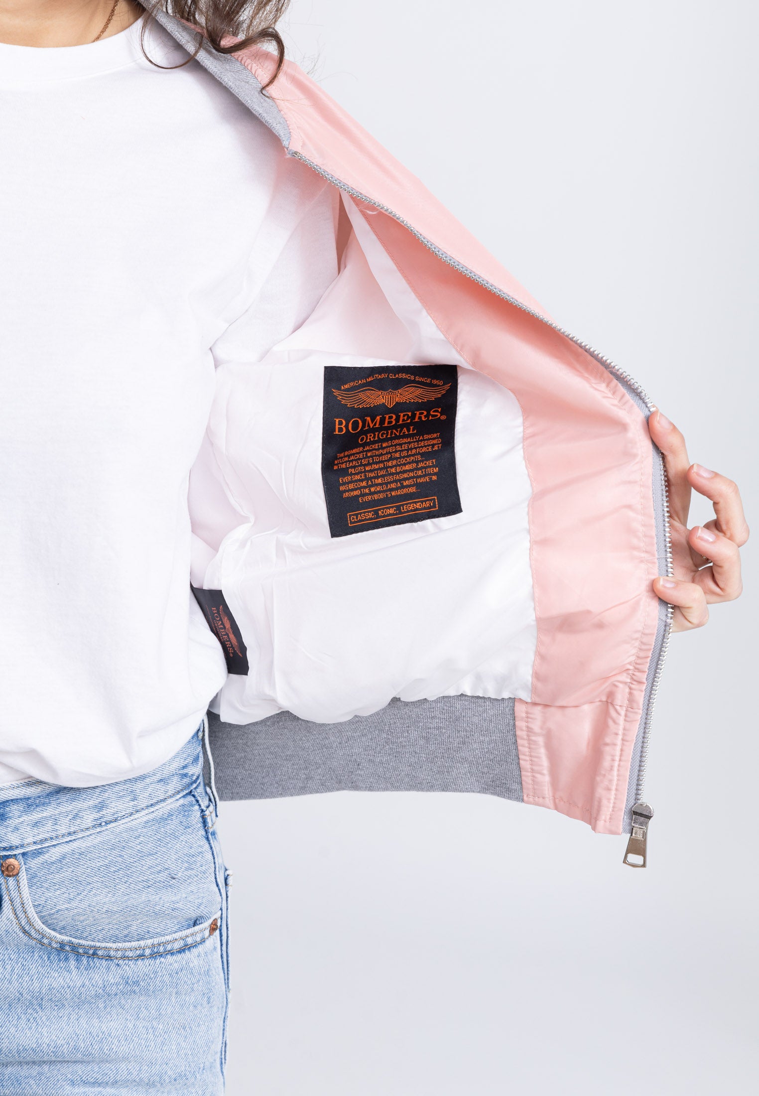 MA1 W Bomber jacket in L.Pink Jackets Bombers Original