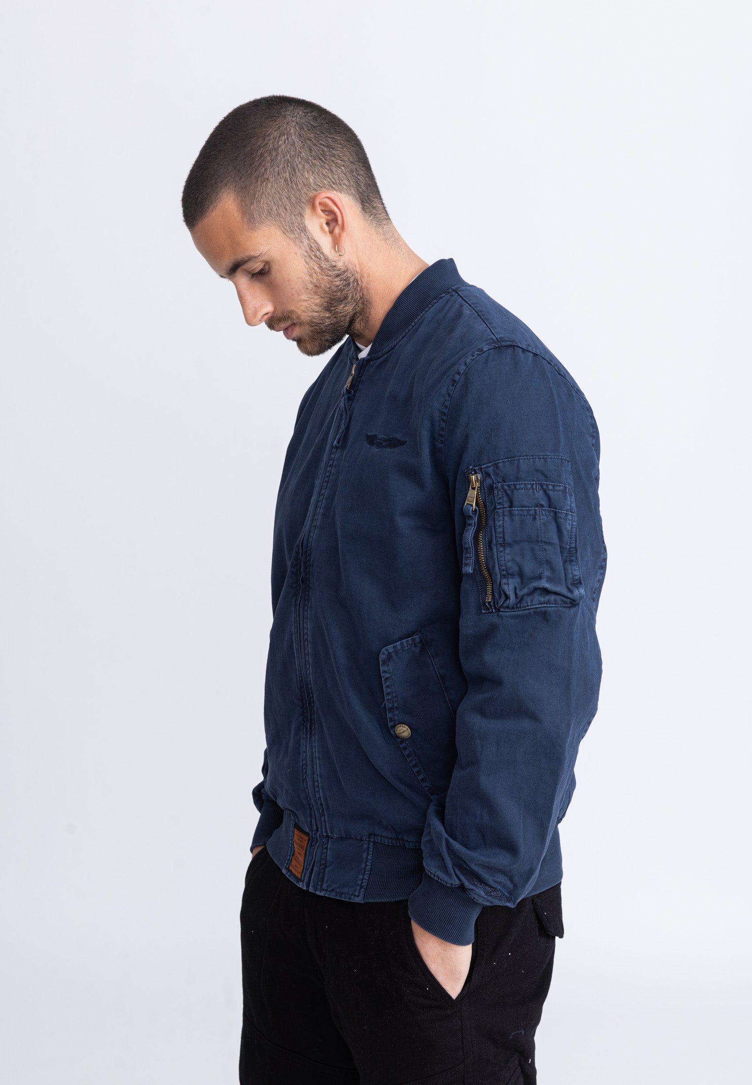 Mac M bomber jacket in Navy Jackets Bombers Original