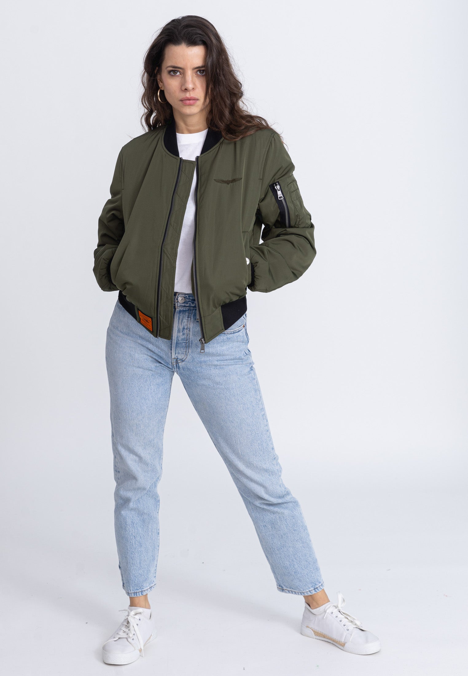 Max W bomber jacket in kaki Jackets Bombers Original
