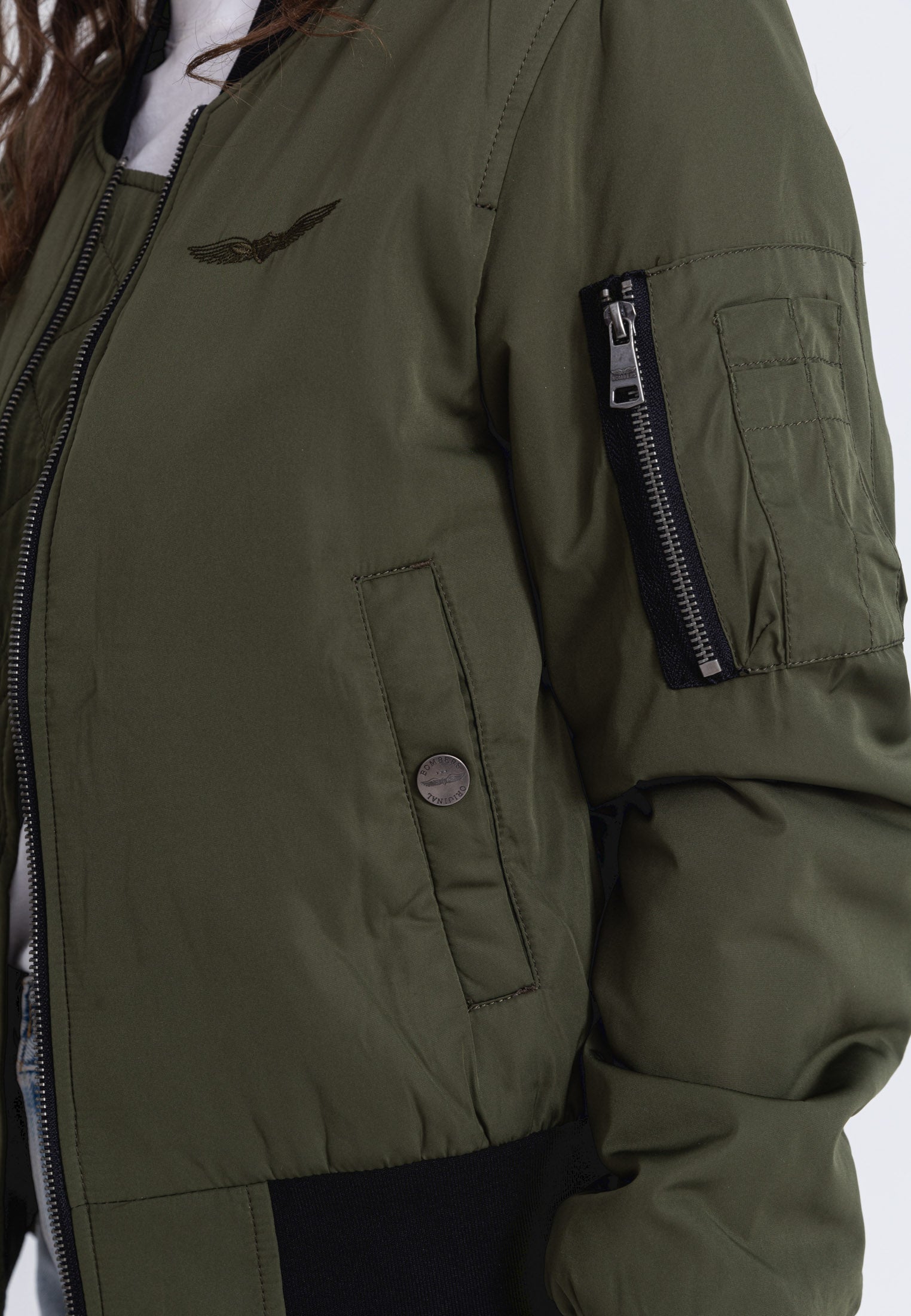 Max W bomber jacket in kaki Jackets Bombers Original