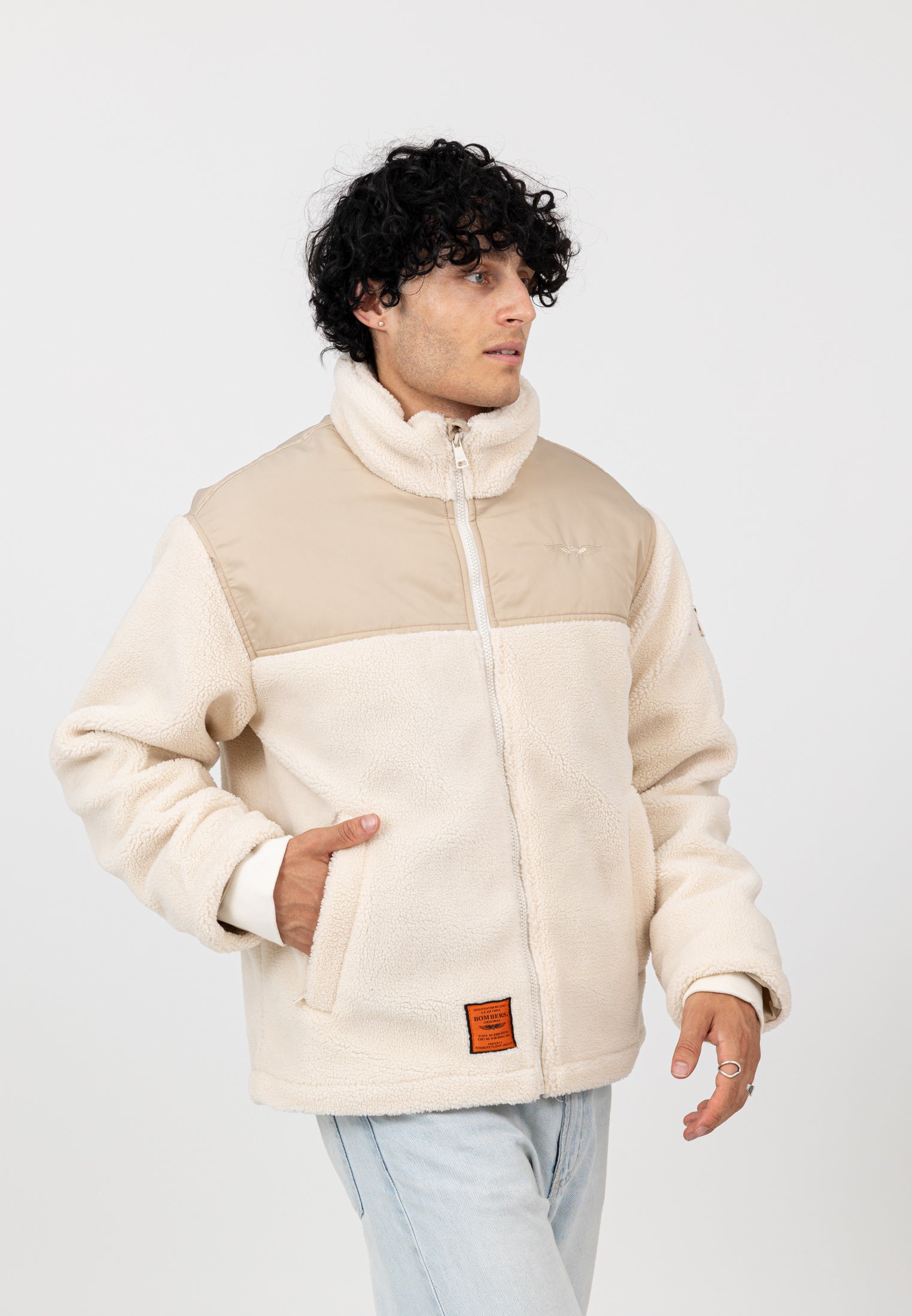 Moncton-M in Cream Jackets Bombers Original