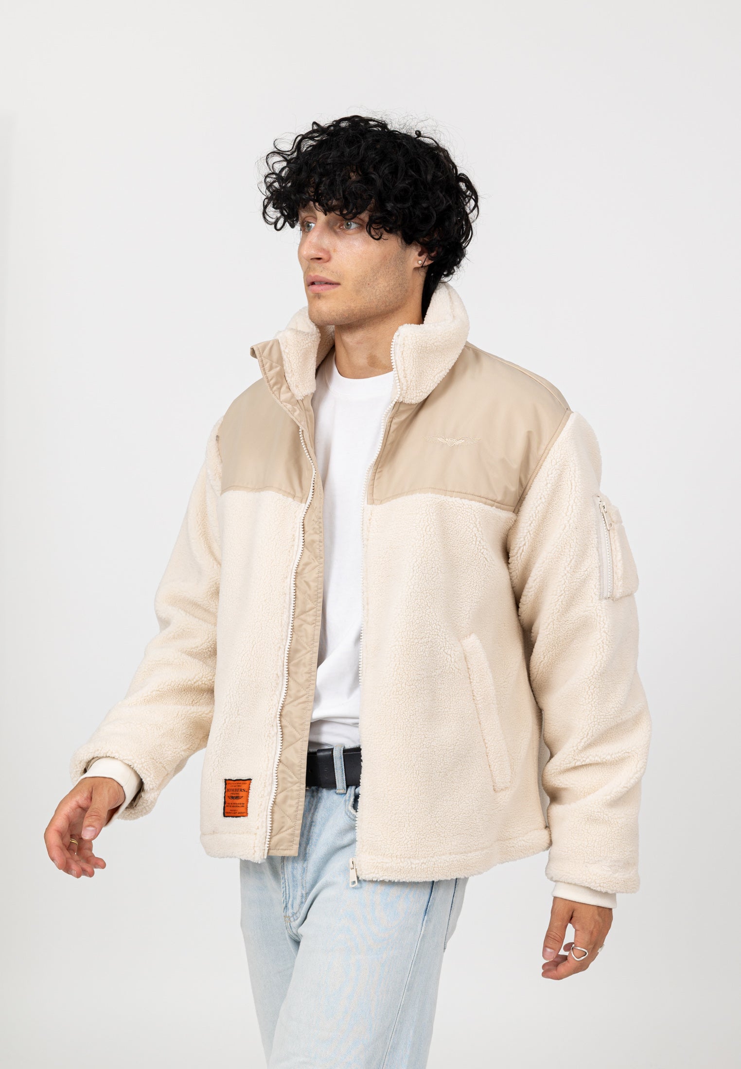 Moncton-M in Cream Jackets Bombers Original