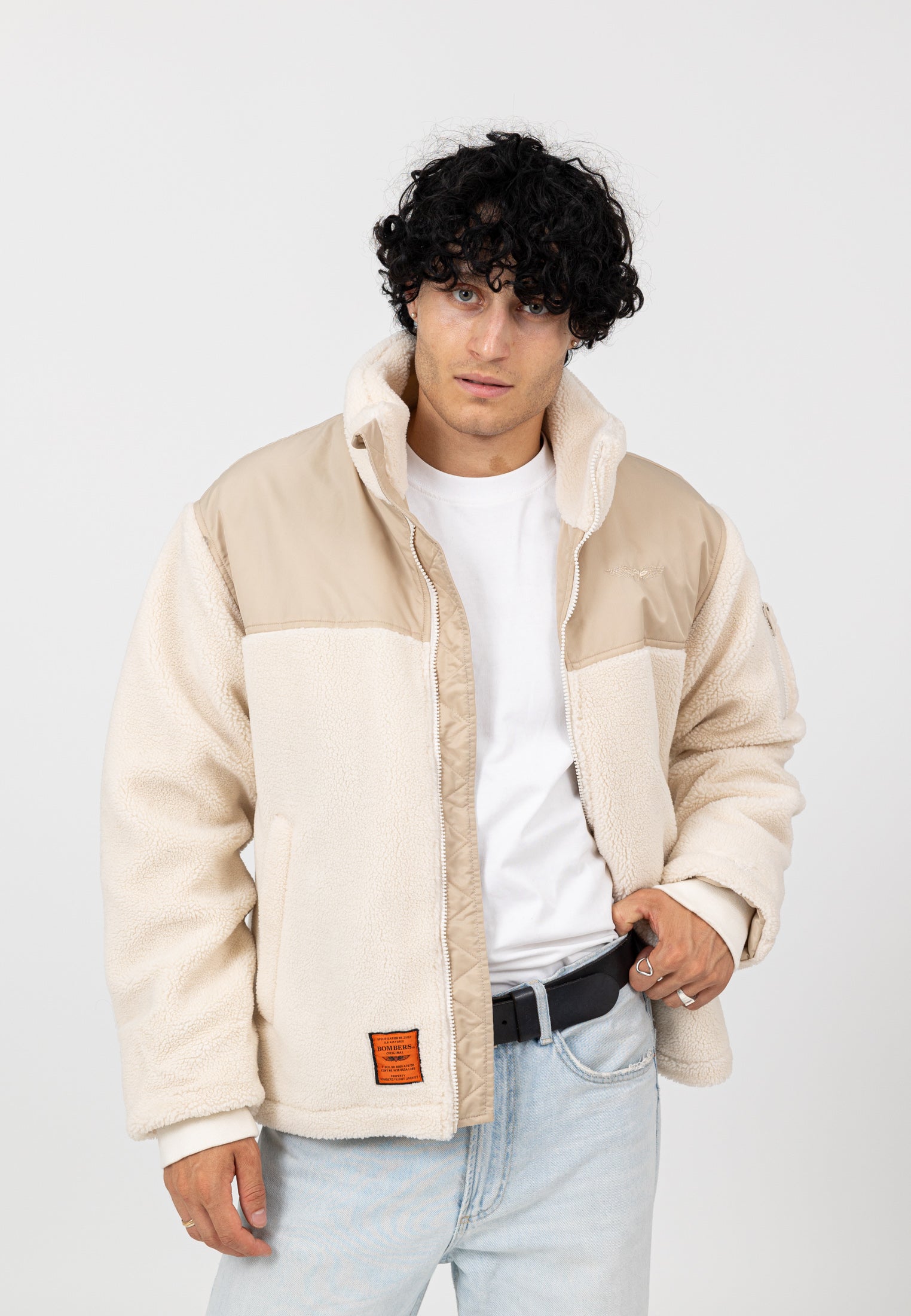 Moncton-M in Cream Jackets Bombers Original