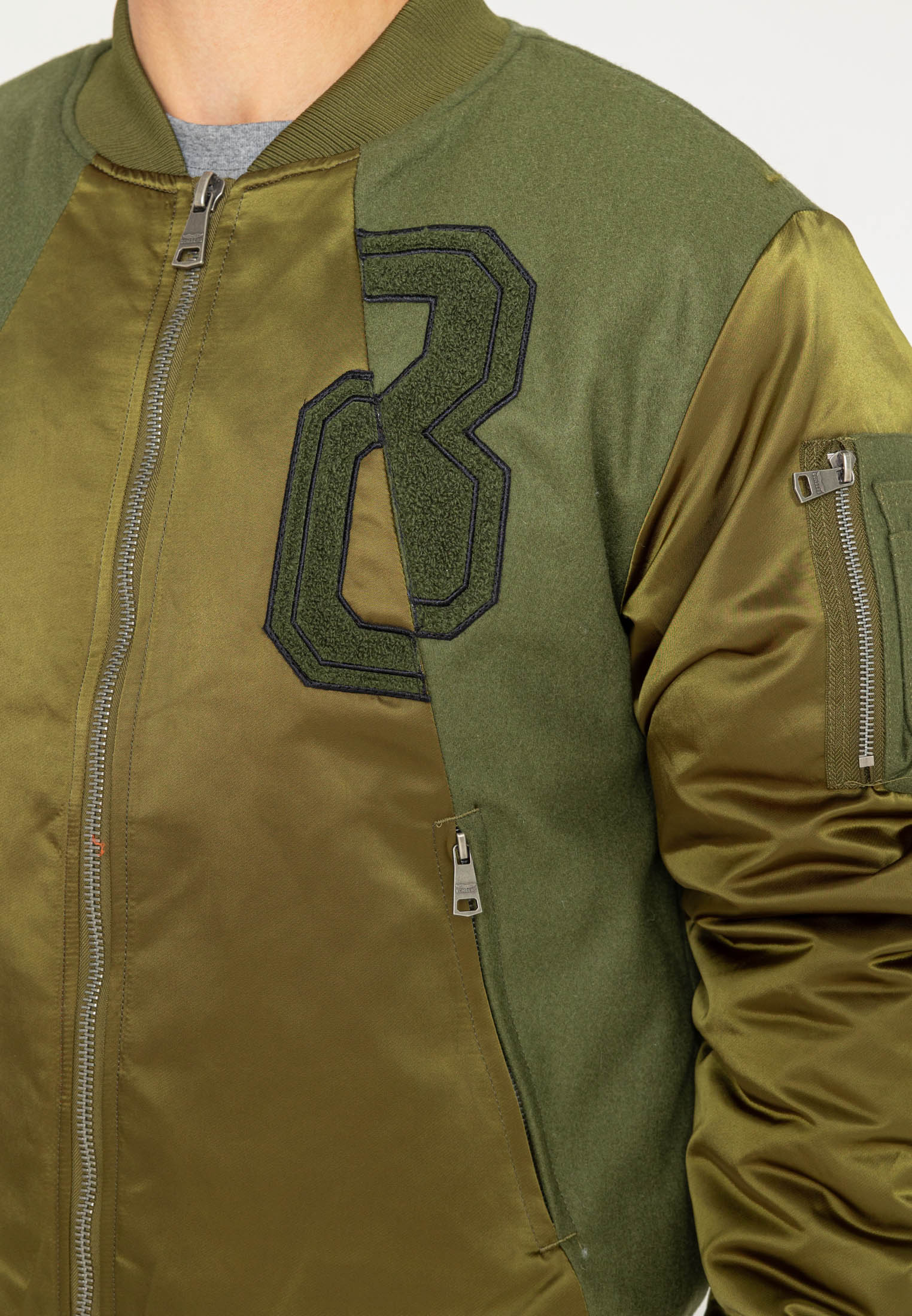 Nabari U bomber jacket in kaki Jackets Bombers Original