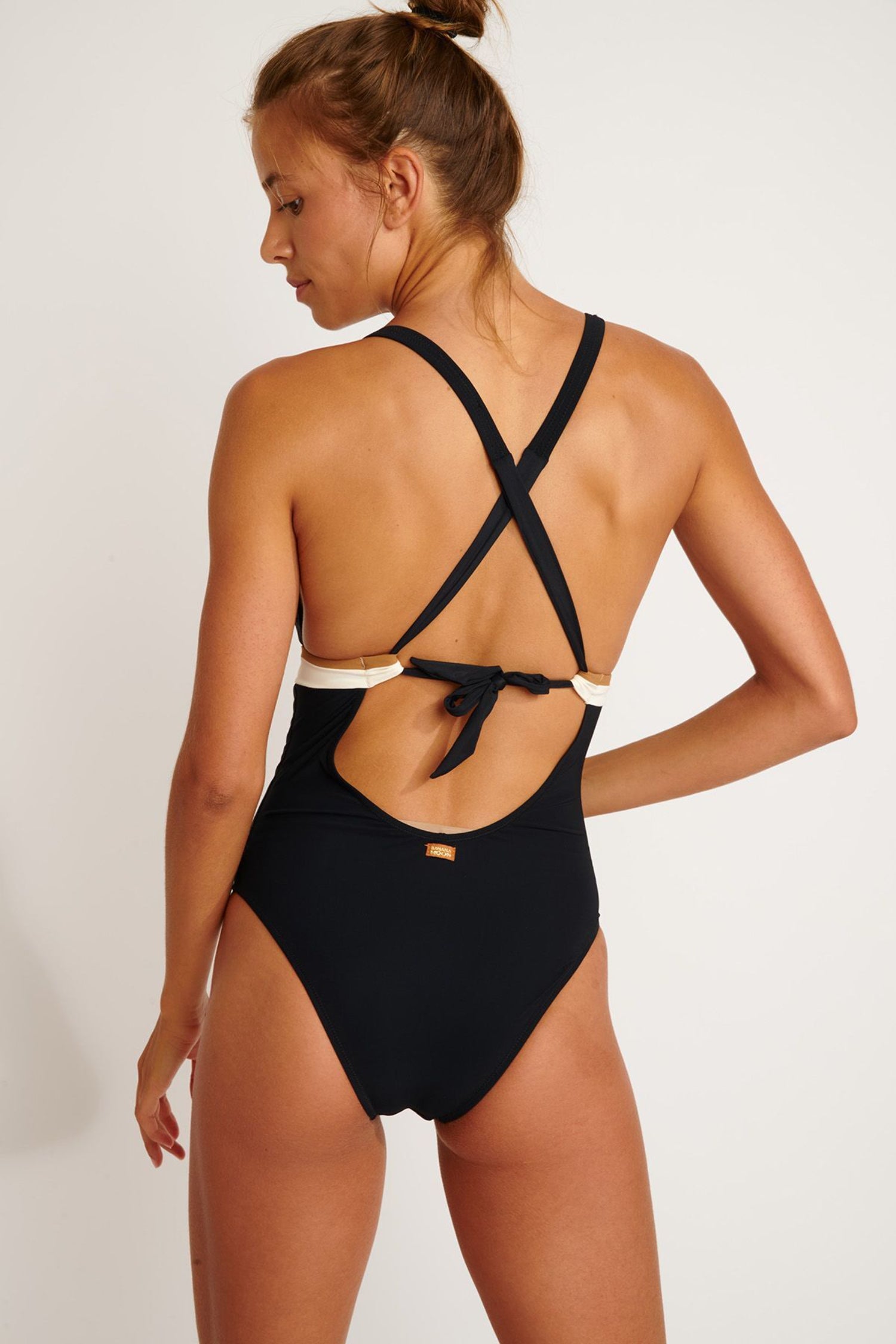 ODALIS-MONTECITO Swimsuit in Noir Swimsuits Banana Moon