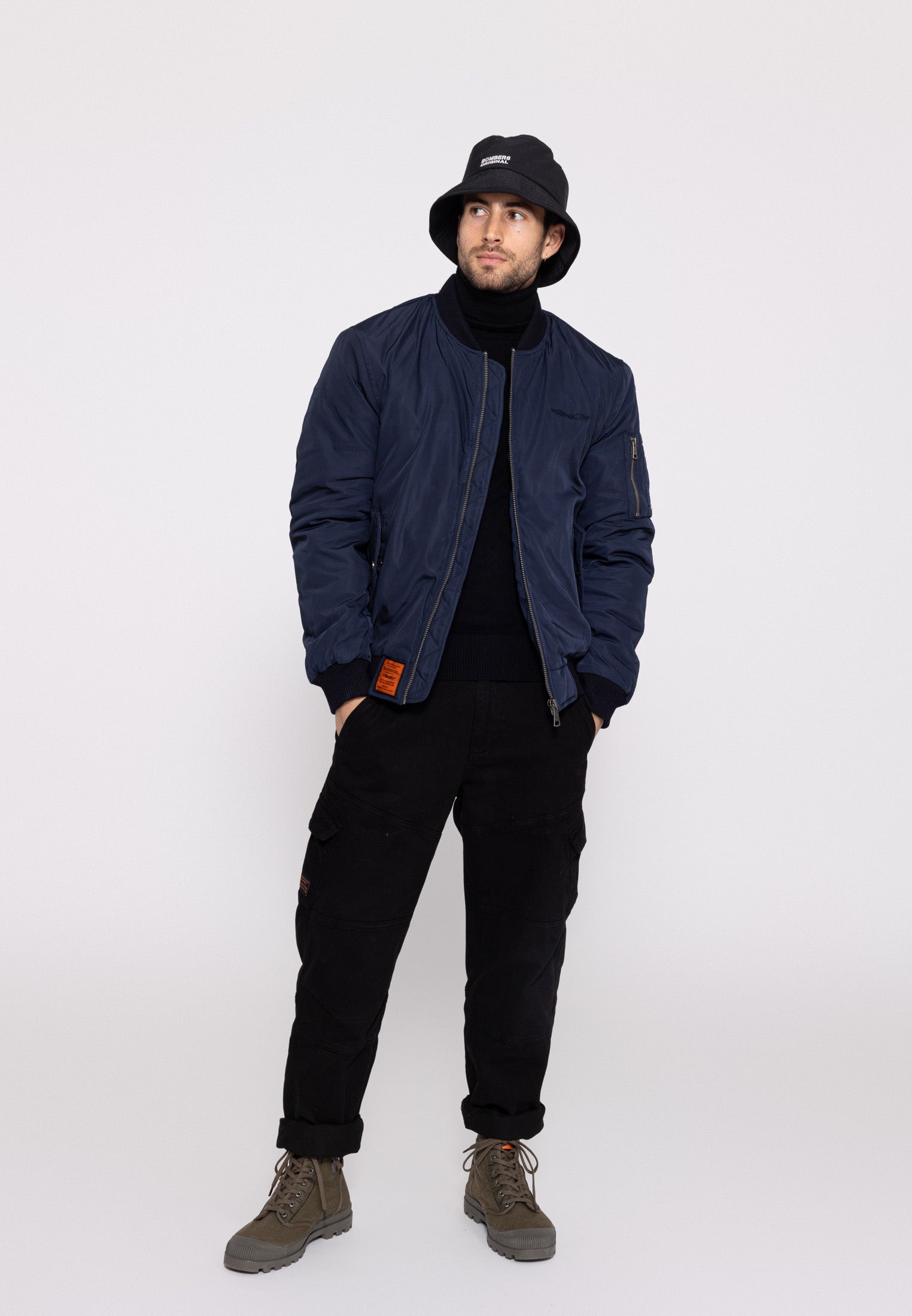 Original M Bomber Jacket in Navy Jackets Bombers Original