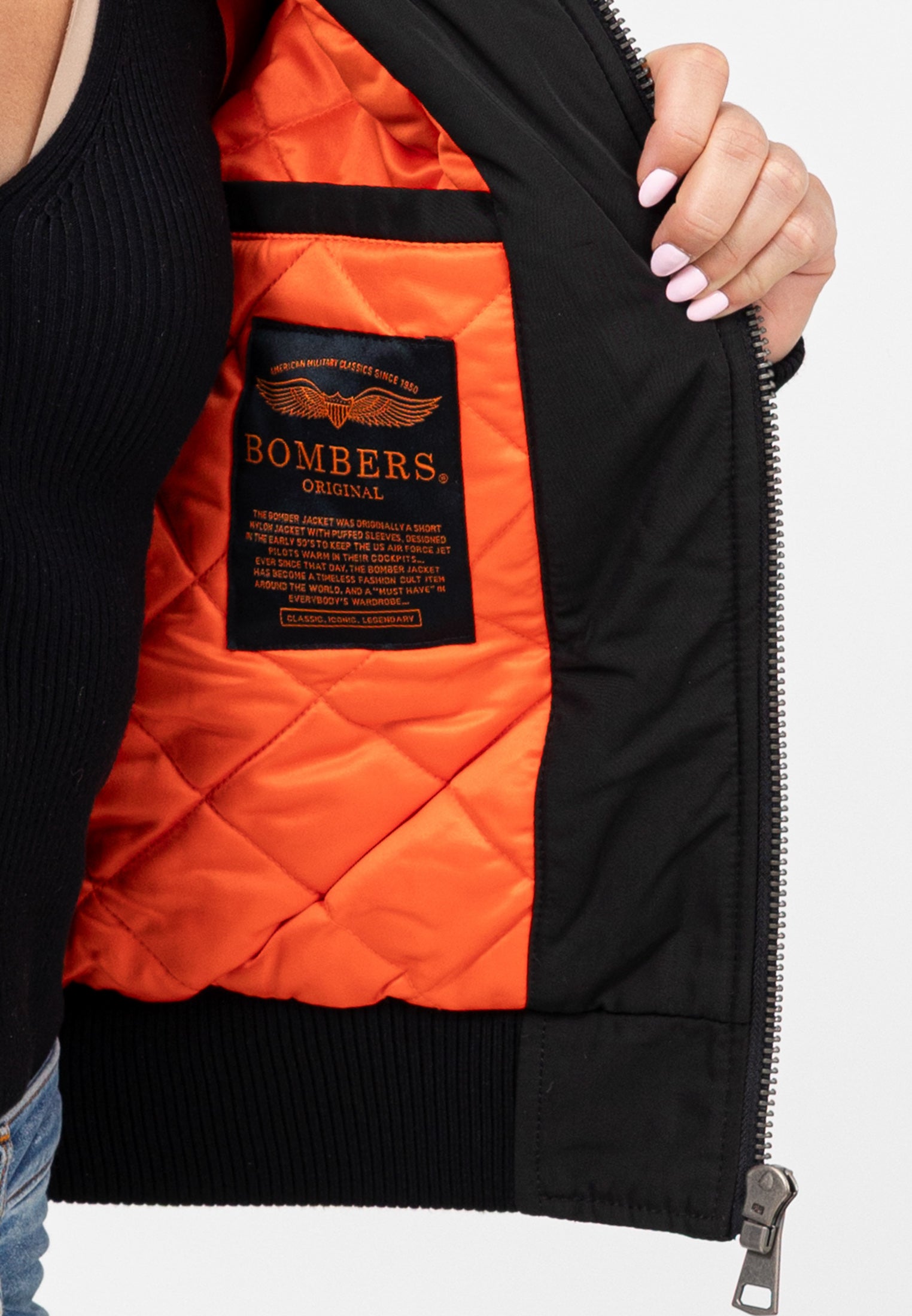 Original W in Black Jackets Bombers Original