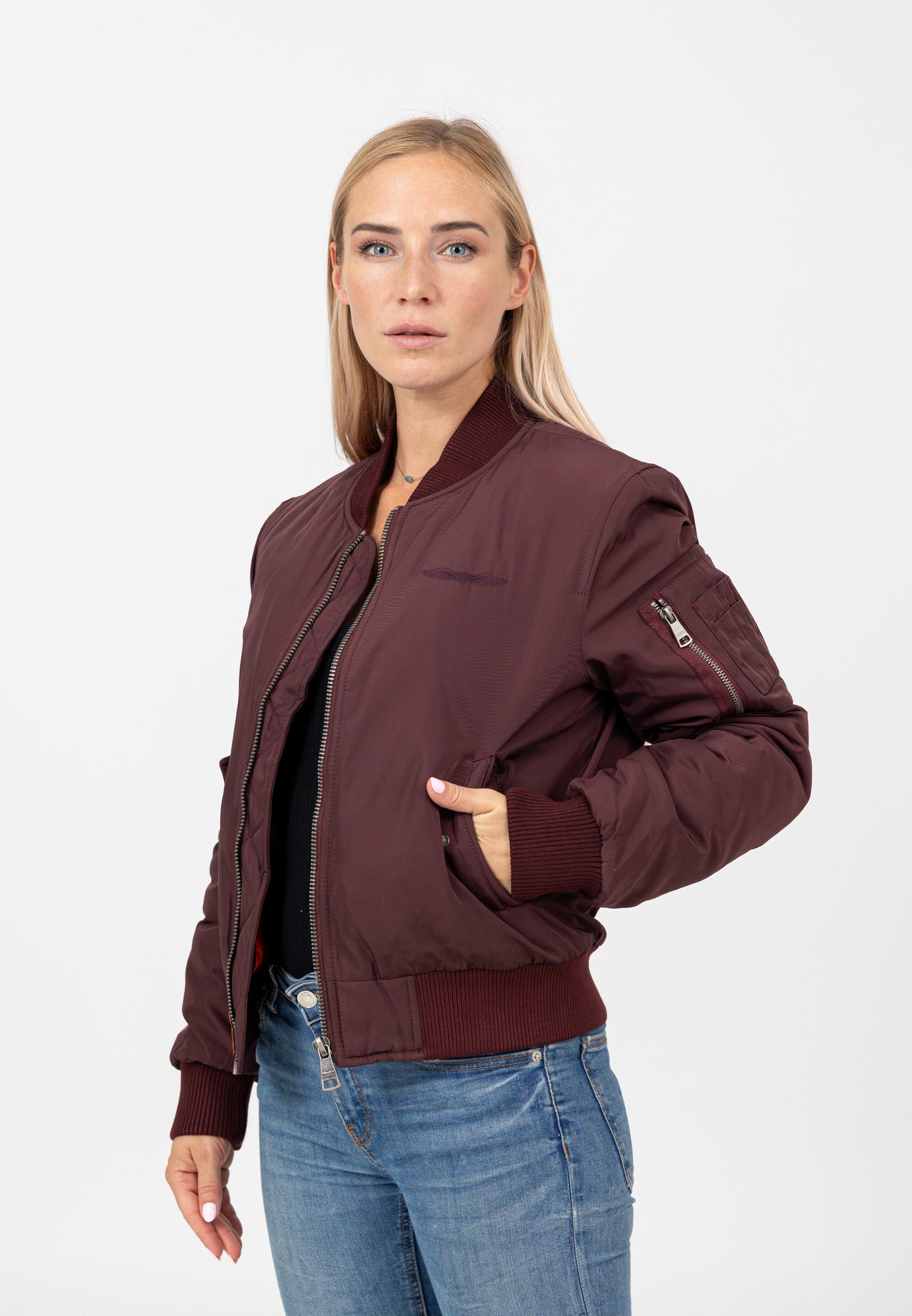 Original-W in Burgundy Jackets Bombers Original