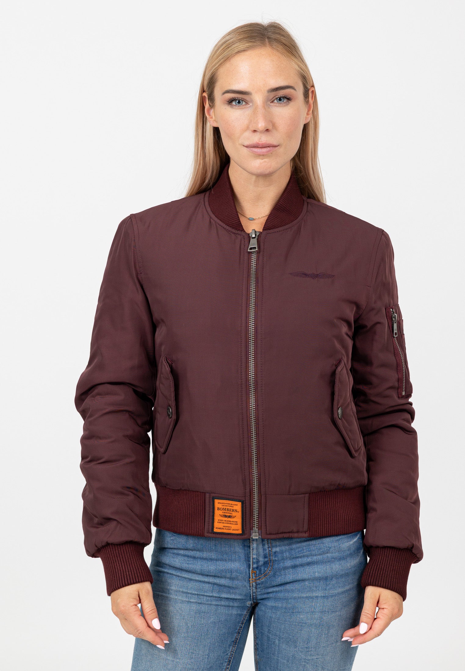 Original-W in Burgundy Jackets Bombers Original