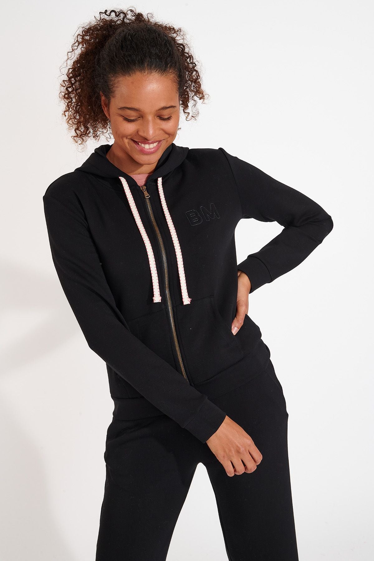 FRESCO-BAYJOY Sweat jacket in Noir Sweat jackets Banana Moon