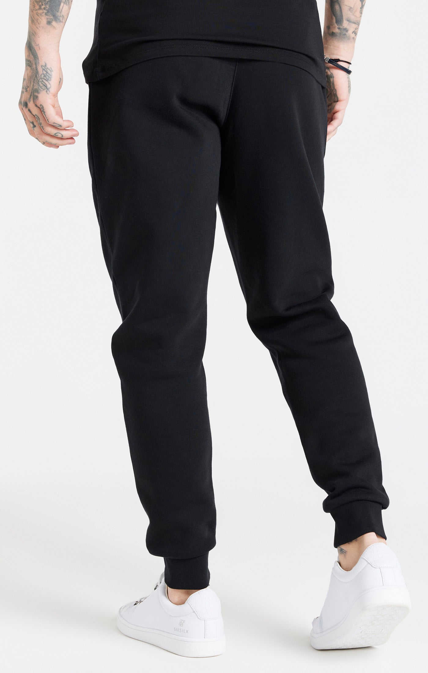 Essential Cuffed Jogger in Black Pants SikSilk