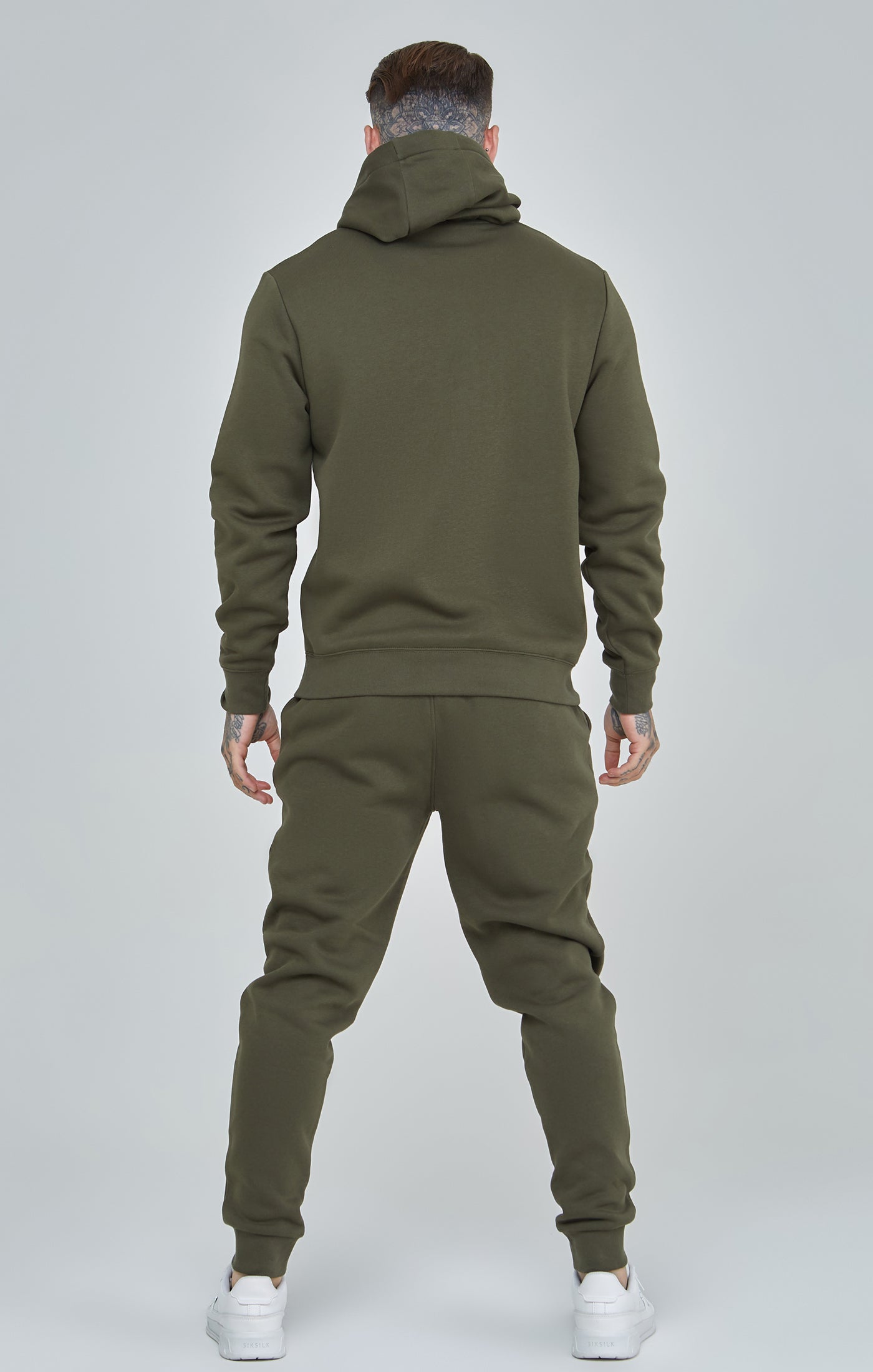 Essential Cuffed Jogger in Khaki Pants SikSilk