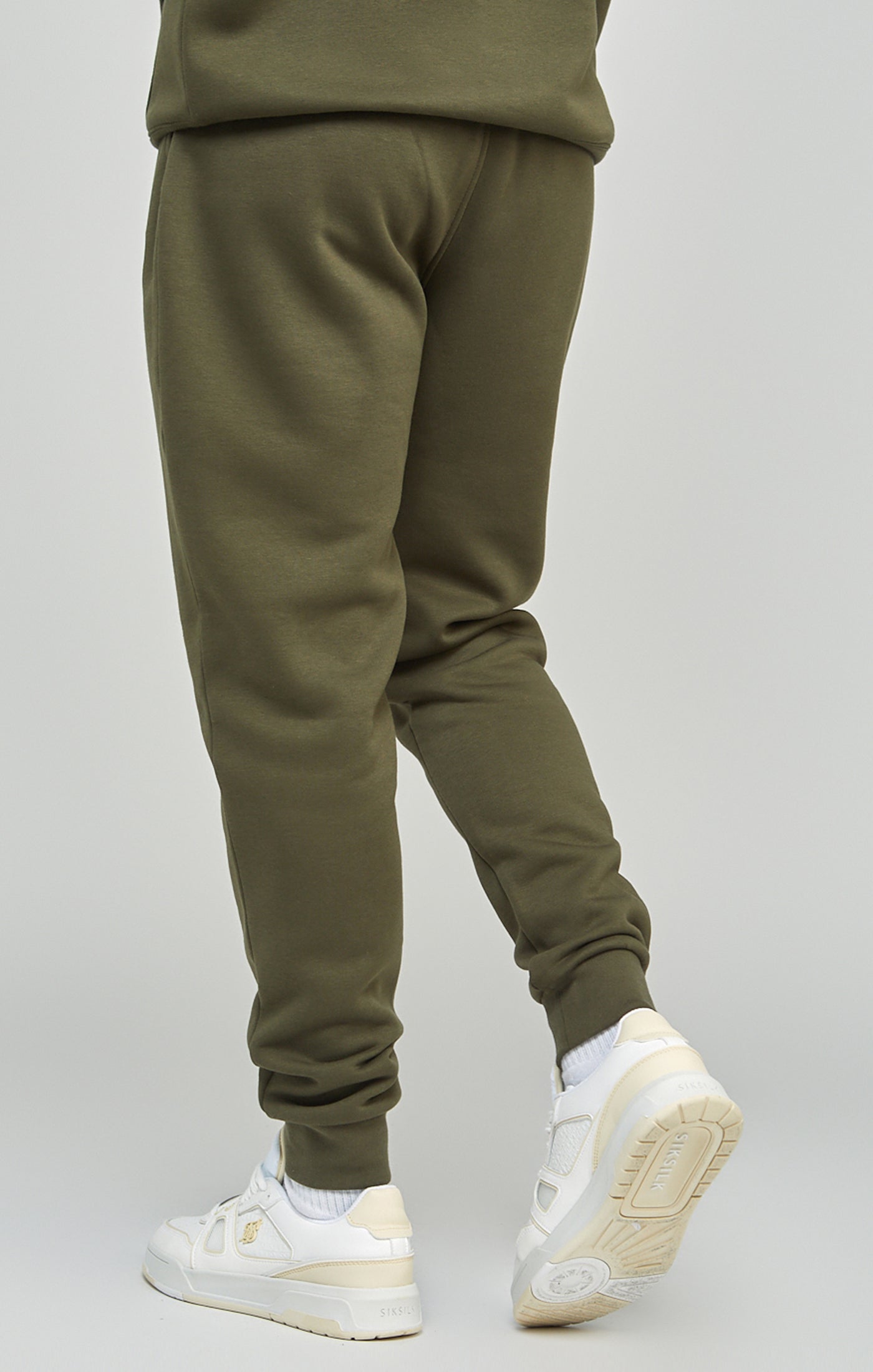 Essential Cuffed Jogger in Khaki Pants SikSilk