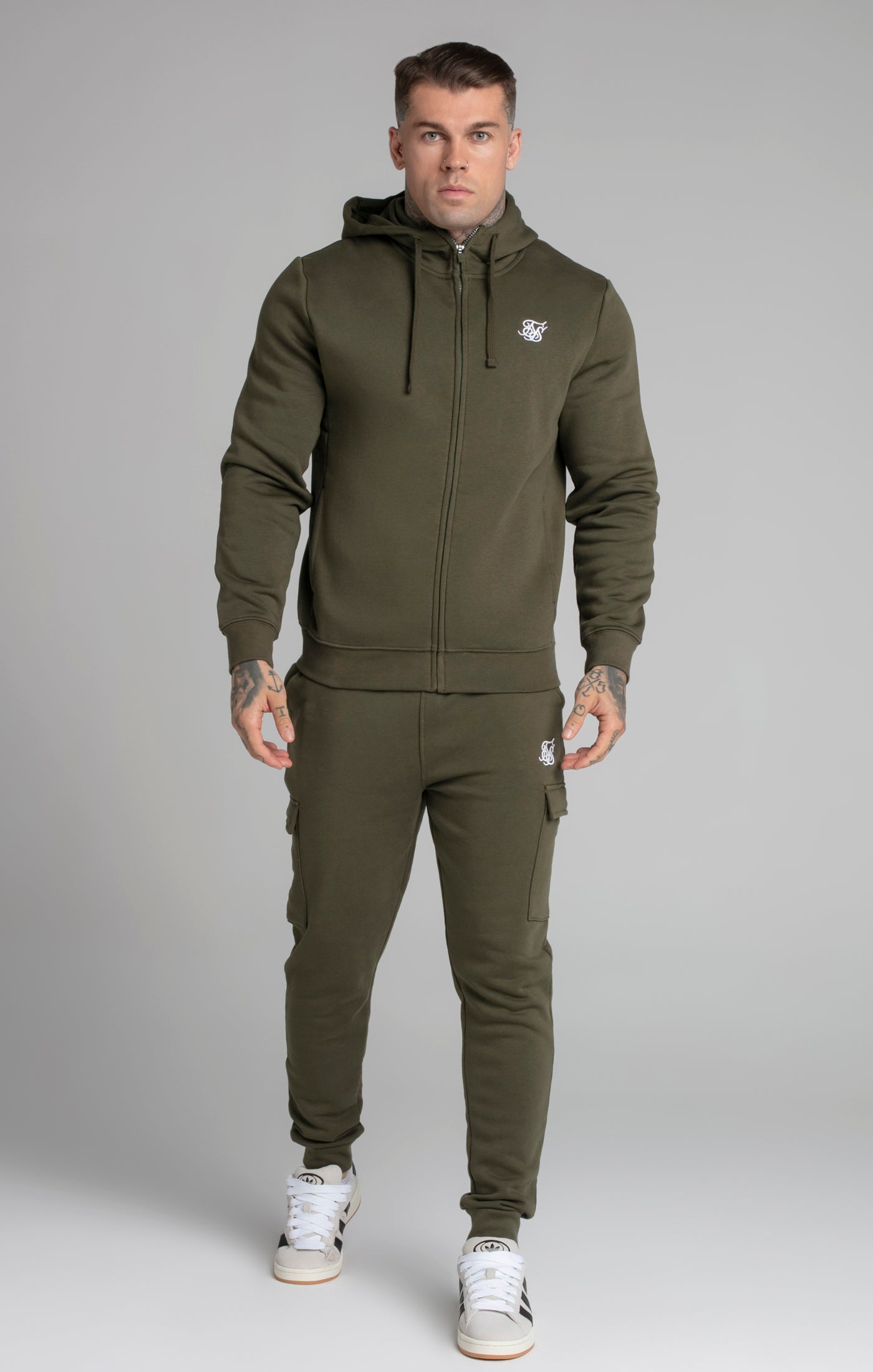 Essential Cargo Jogger in Khaki Pants SikSilk