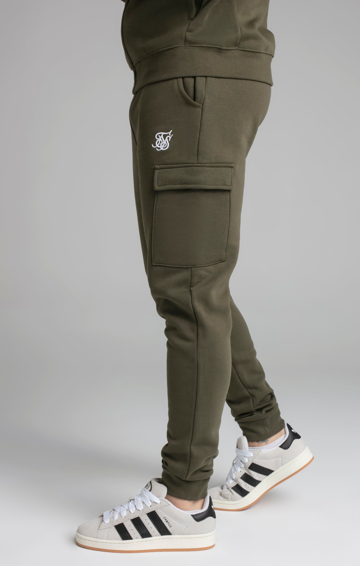 Essential Cargo Jogger in Khaki Pants SikSilk